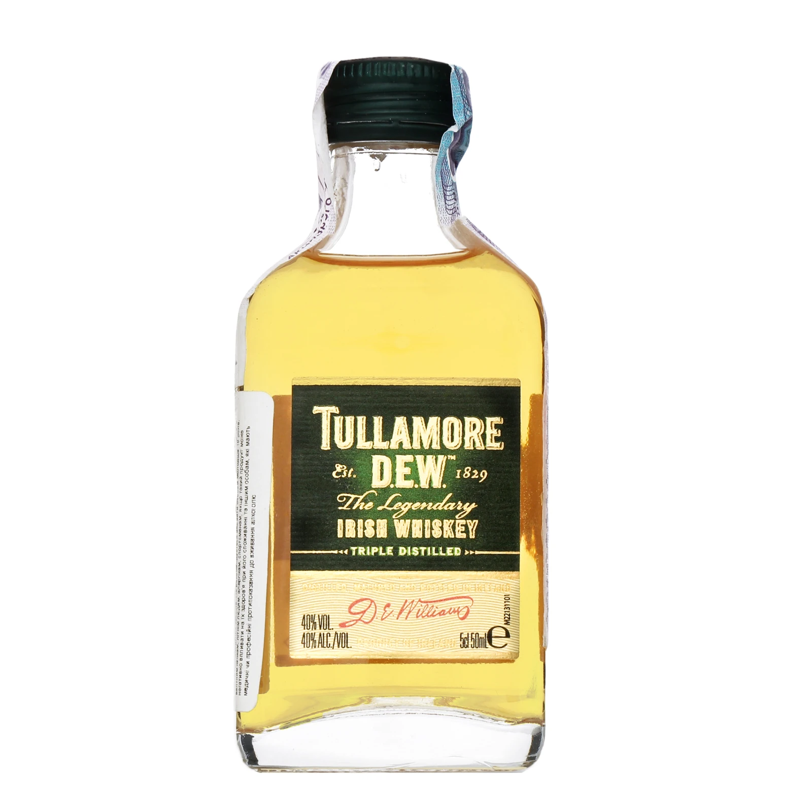 Віскі Tullamore Dew 40% 0.05л Фото навігації №:1
