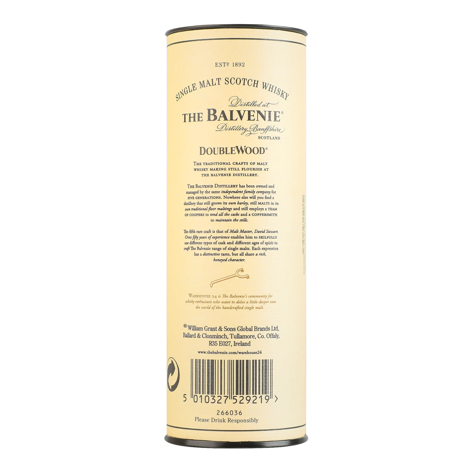Віскі  Balvenie Doublewood 12YO односолодовий 40% 0.05л Фото №:2