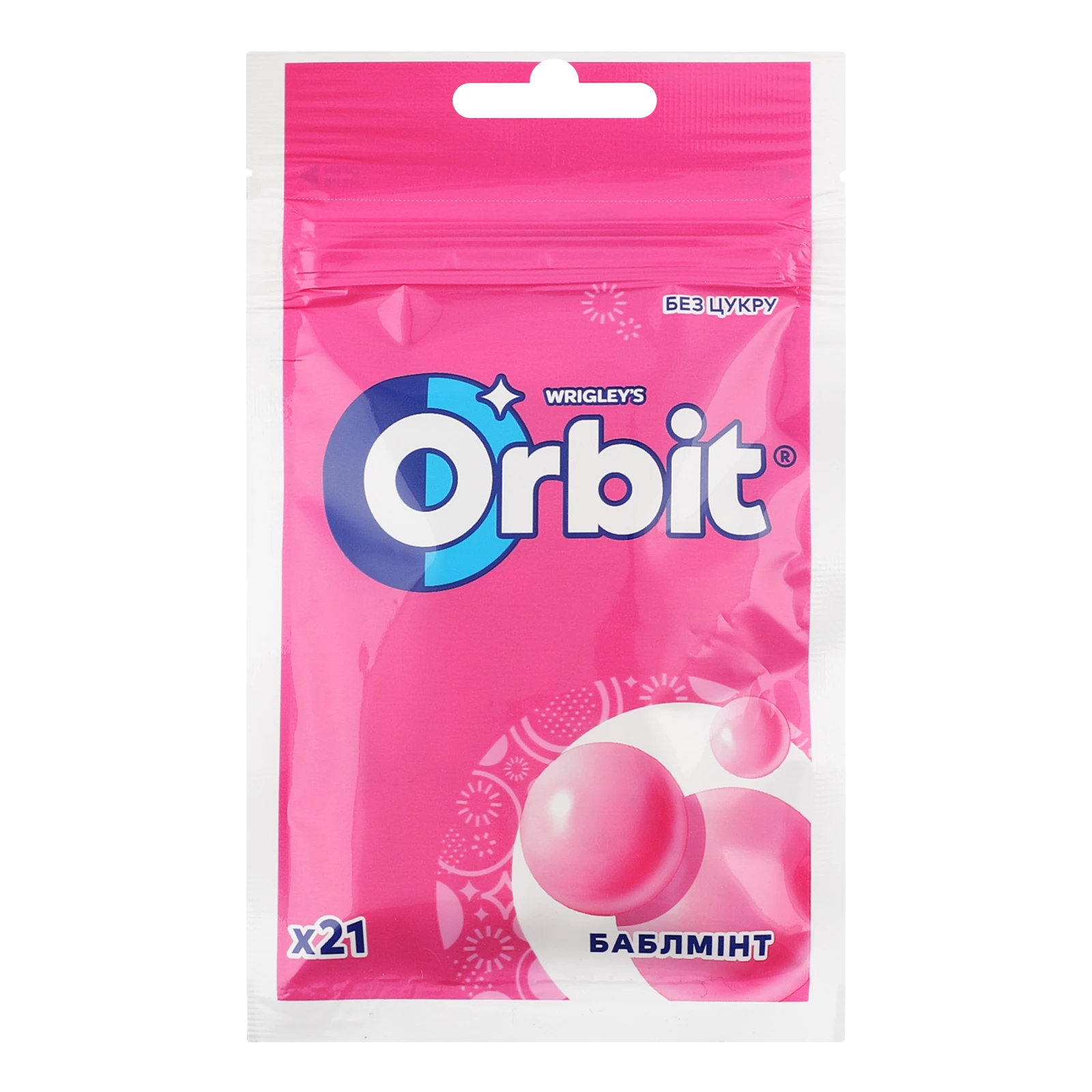 Гумка жувальна Orbit без цукру Баблмінт 29г Фото №:1