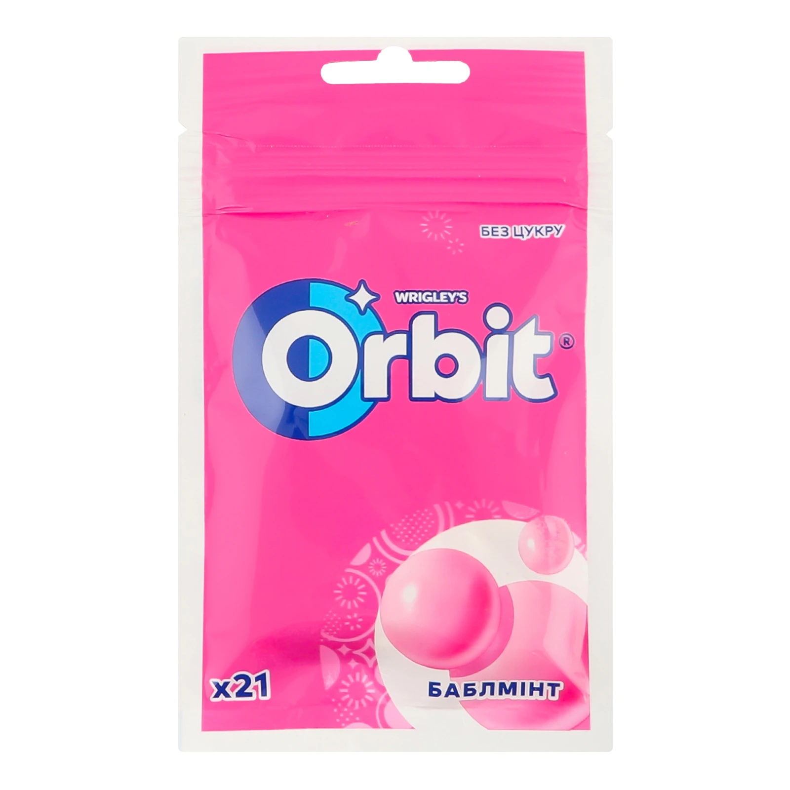 Гумка жувальна Orbit без цукру Баблмінт 29г Фото №:1
