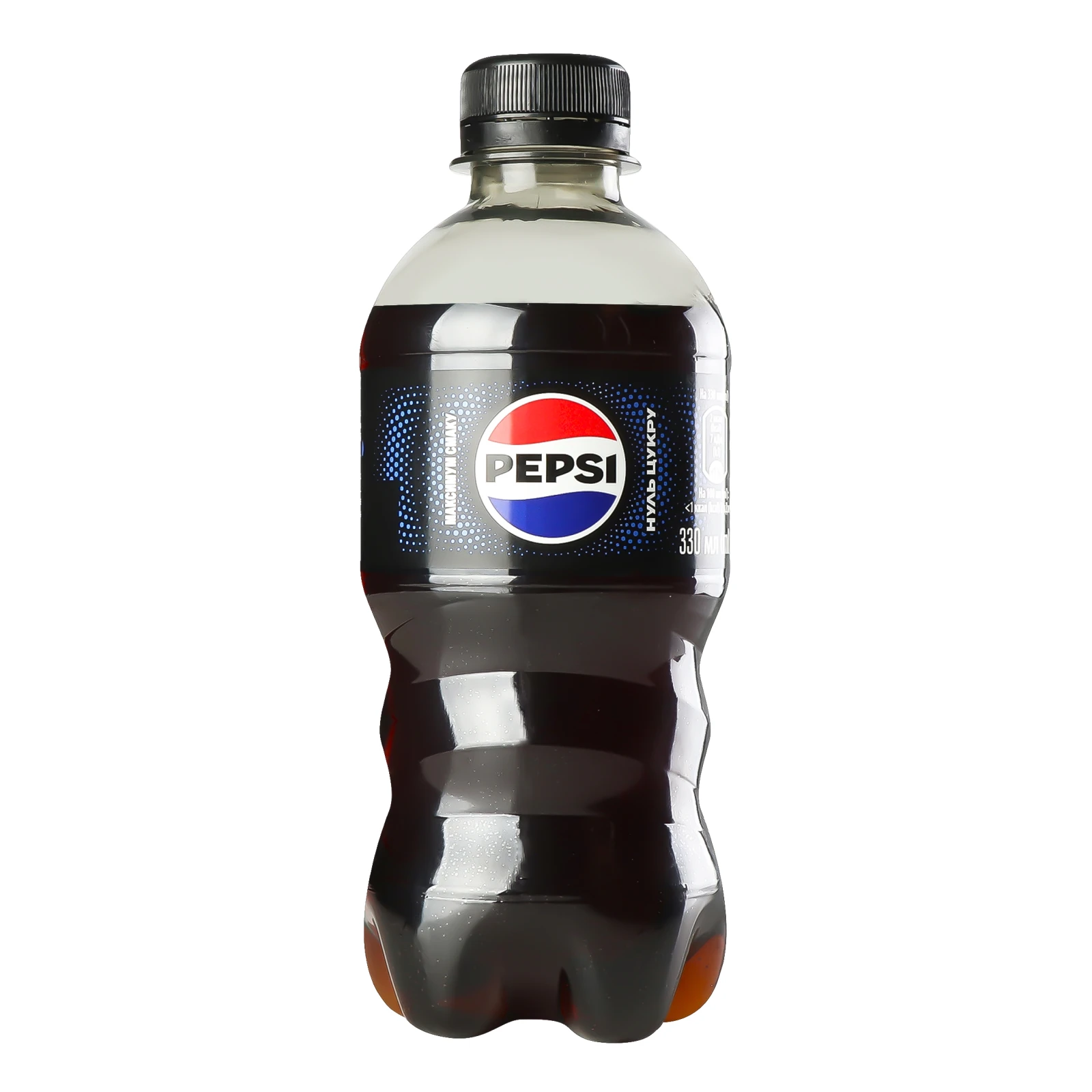 Напій безалкогольний Pepsi Блек сильногазований безкалорійний на ароматизаторах 330мл Фото №:1
