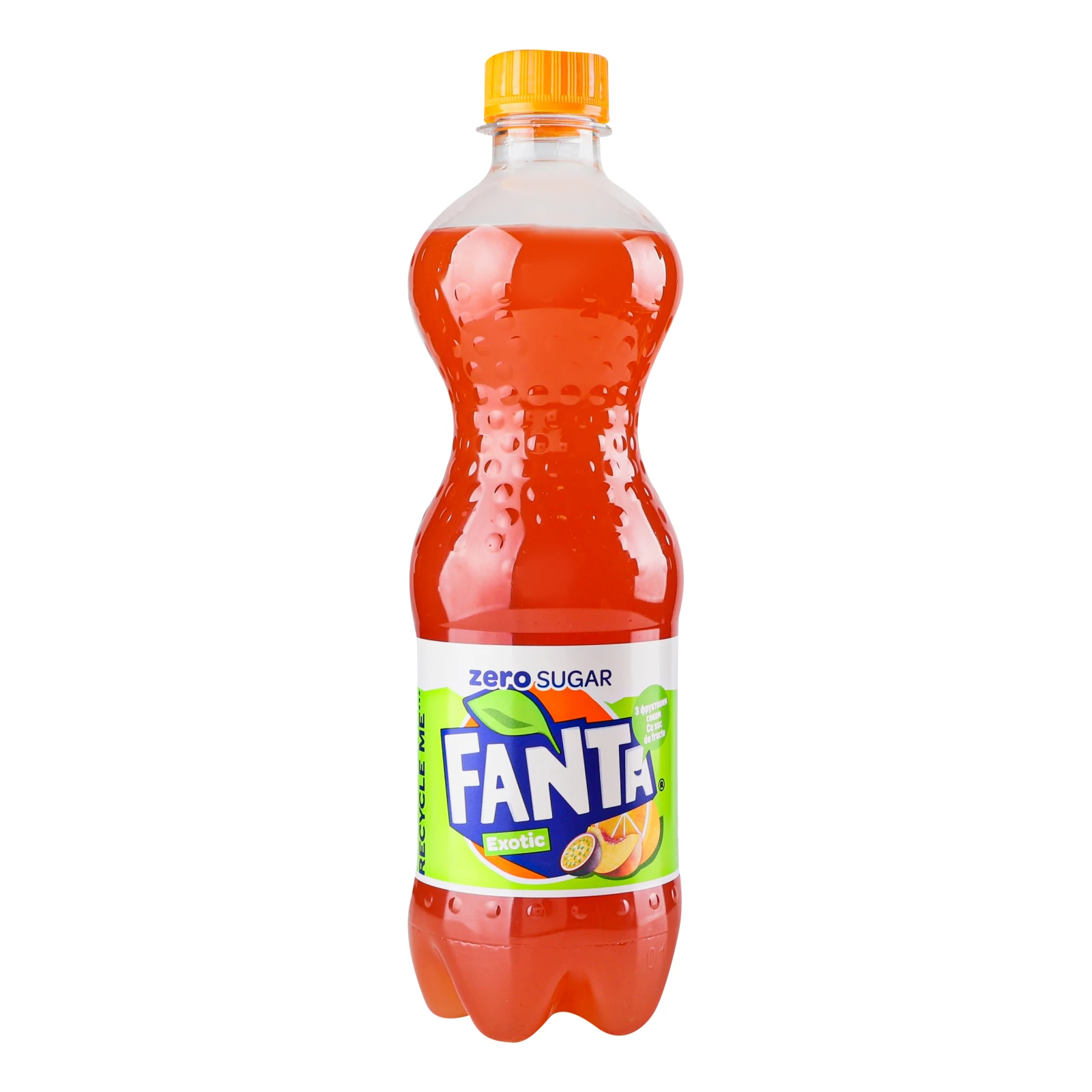 Напій безалкогольний Fanta Zero Sugar Exotic сильногазований соковмісний на ароматизаторах 500мл Фото №:1