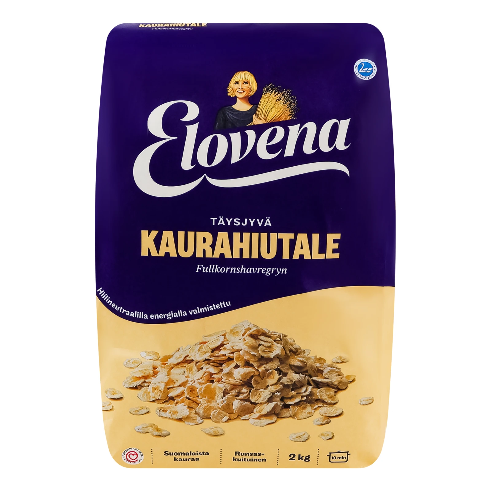 Пластівці Elovena вівсяні з цільного зерна 2кг Фото №:1
