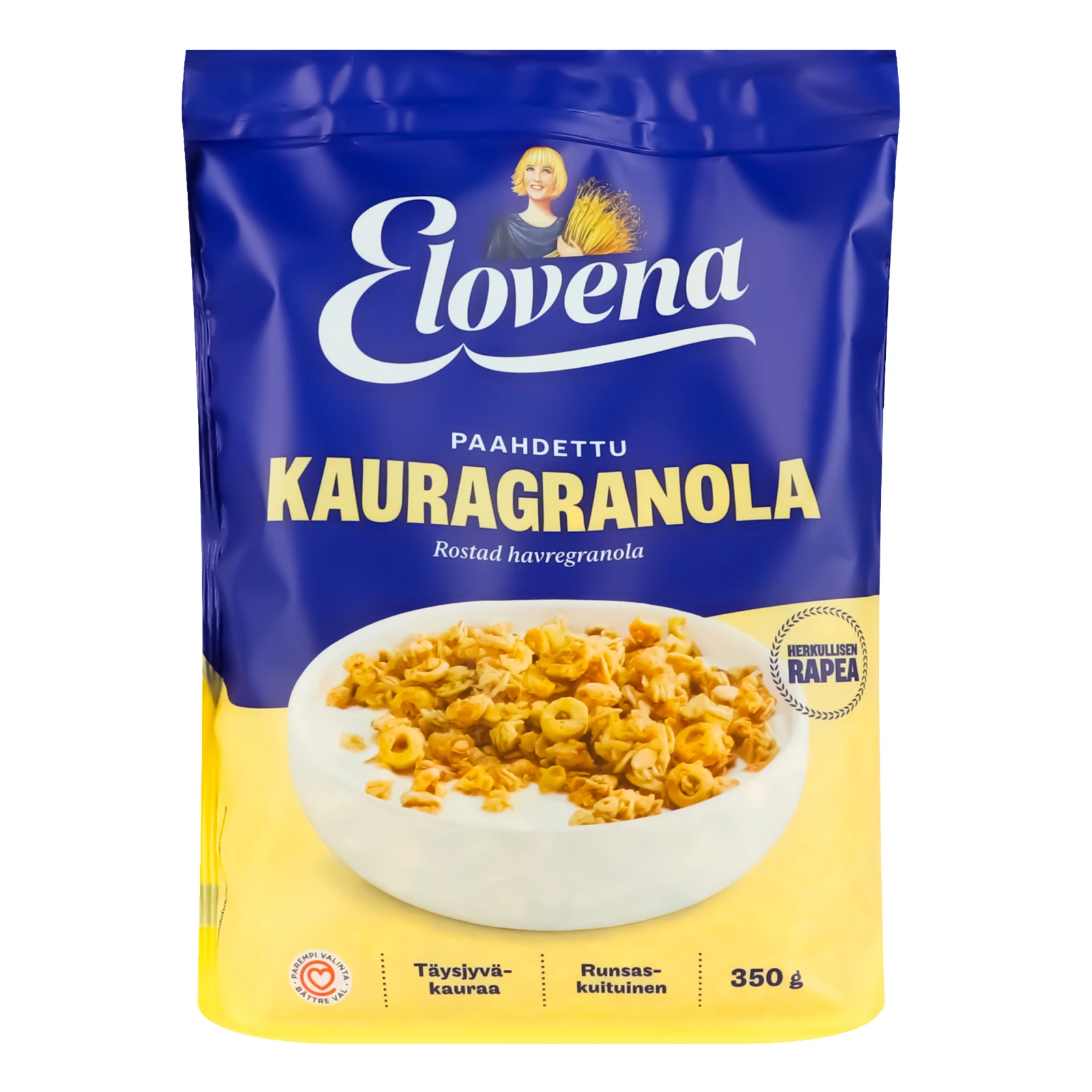 Гранола Elovena вівсяна смажена 350г Фото №:1
