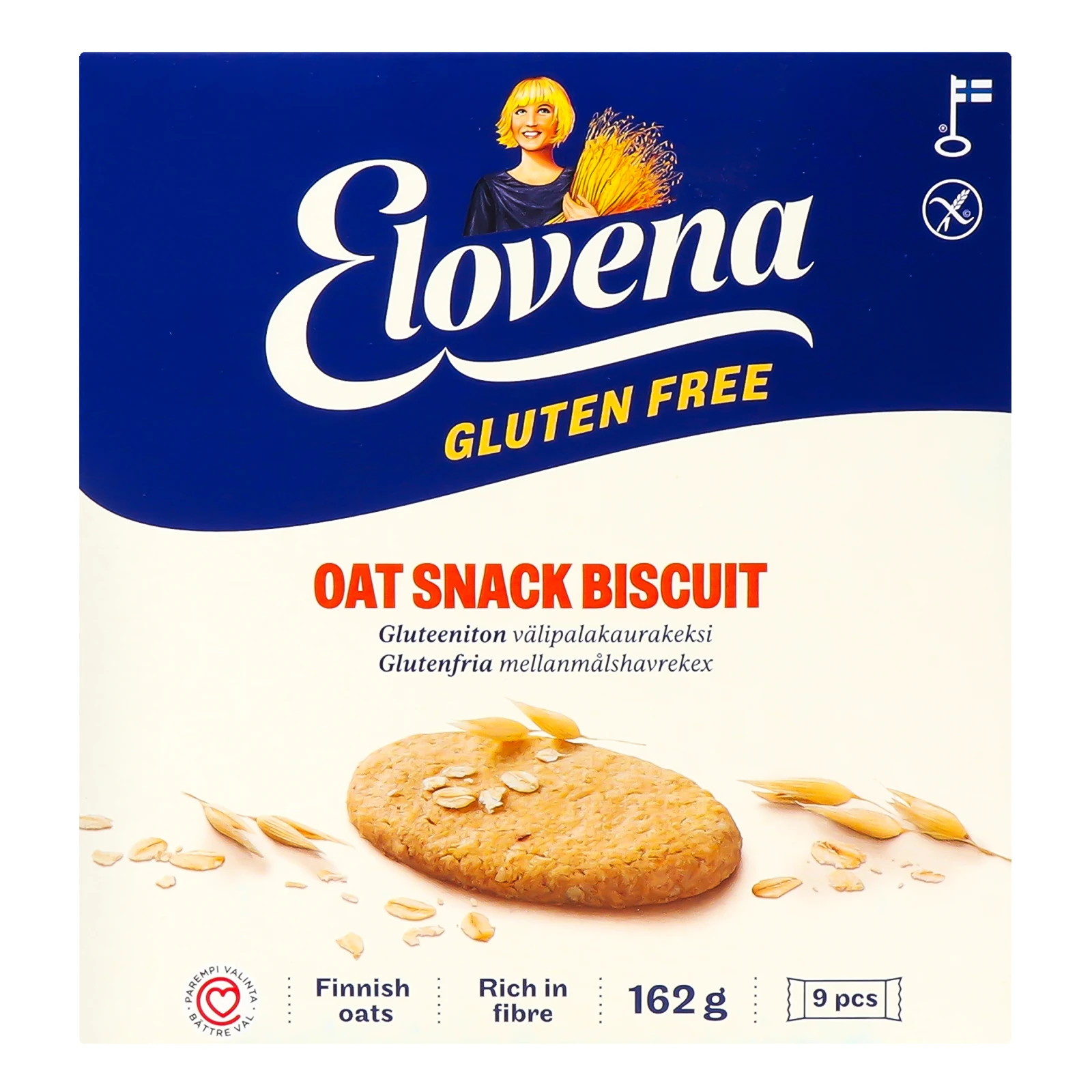 Галети Elovena вівсяні без глютену 9х18г Фото №:1