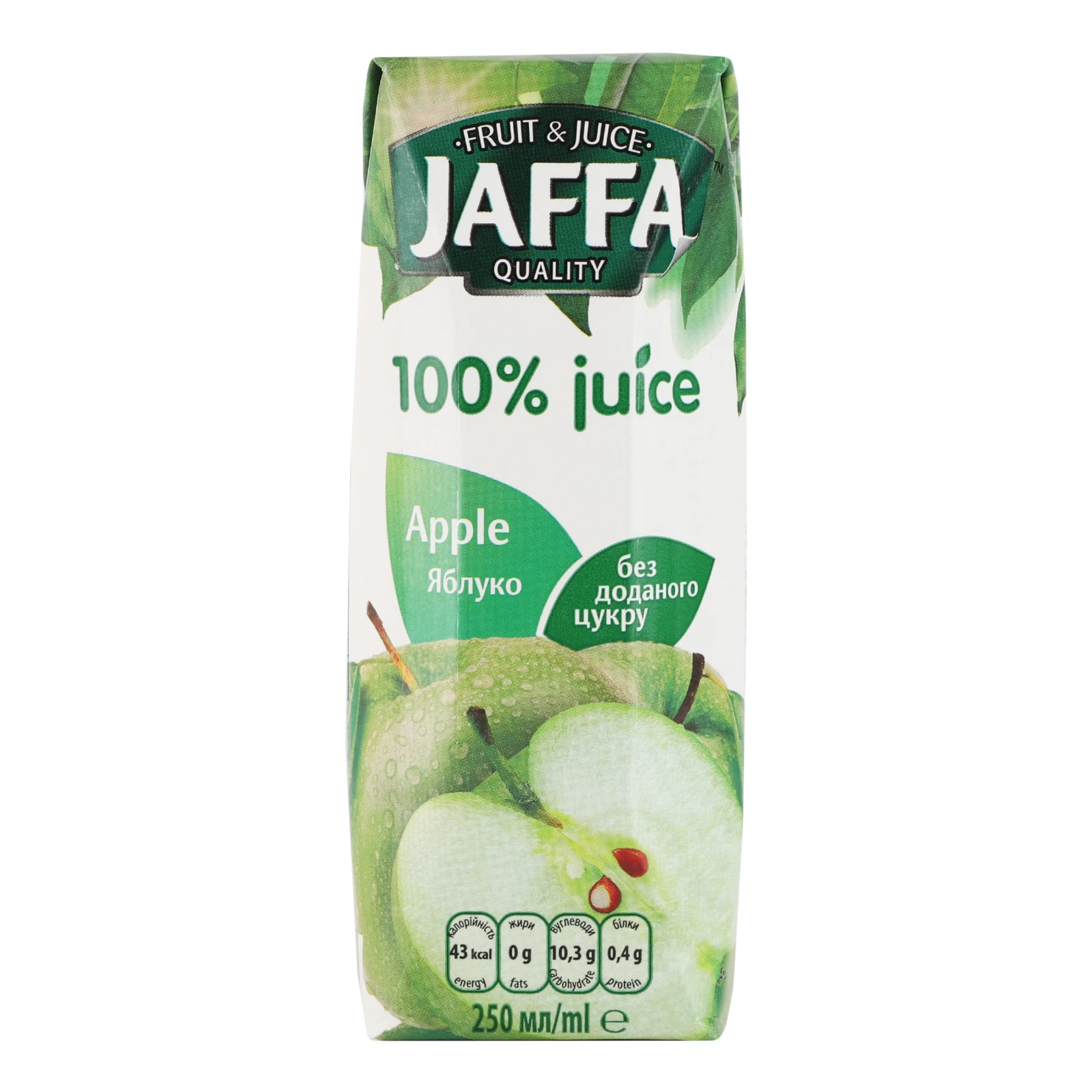 Сік Jaffa освітлений відновлений пастеризований Яблуко 250мл Фото №:1
