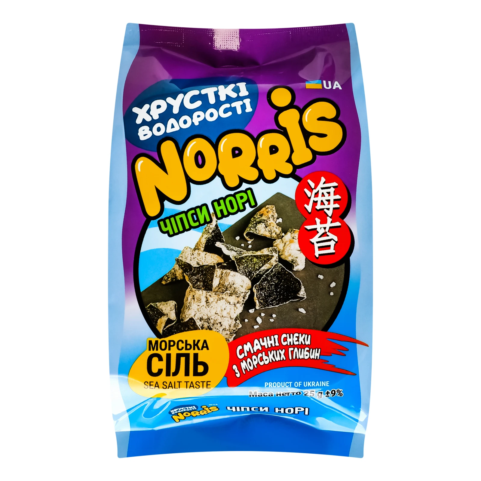 Чипси Norris норі з сіллю 25г Фото №:1