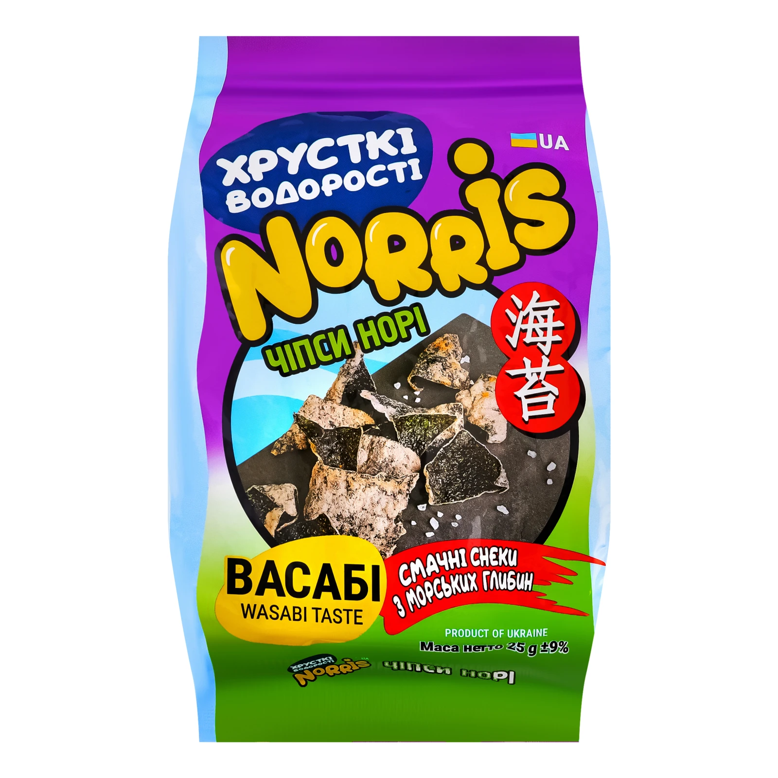 Снеки норі Norris чипси з Васабі 25г Фото №:1