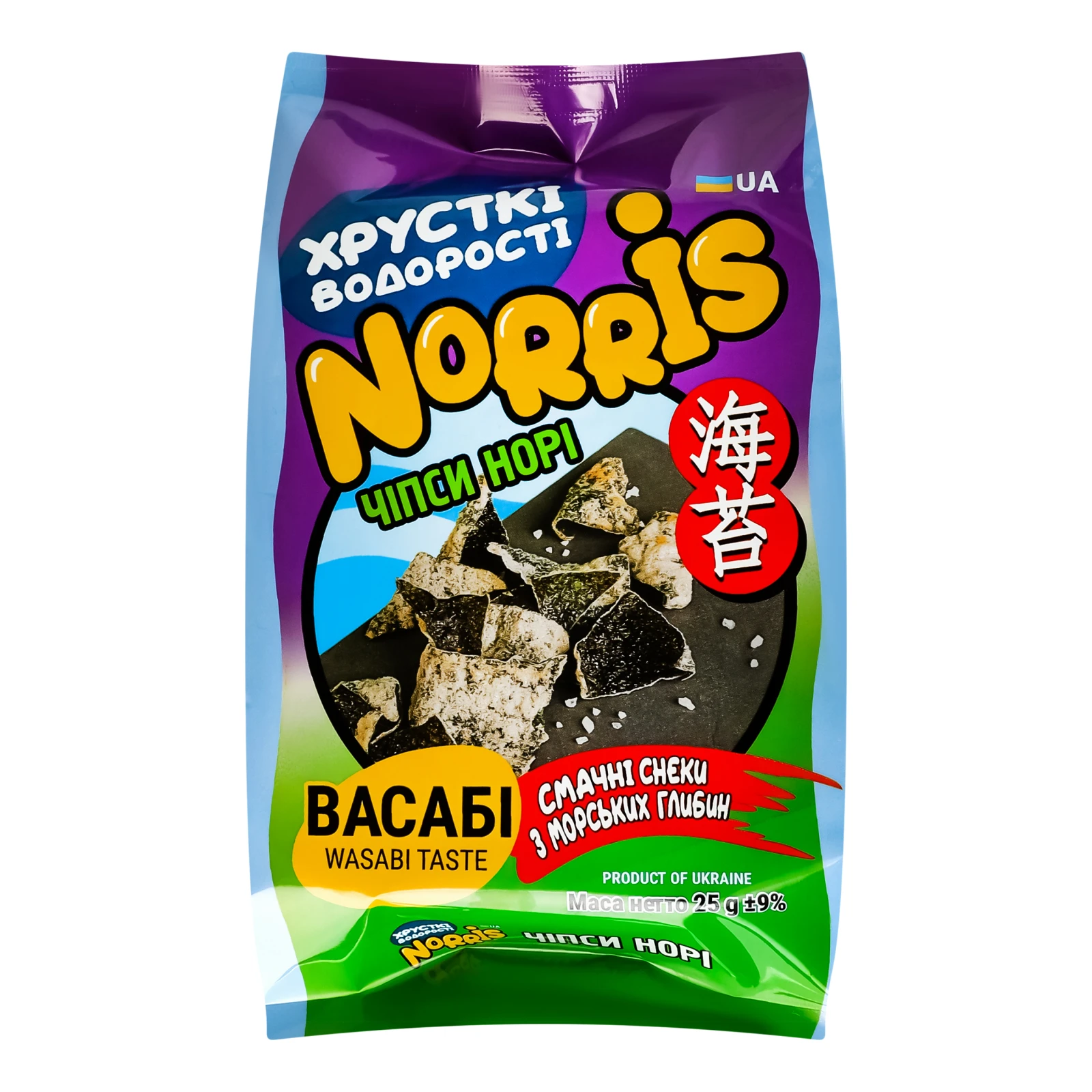 Чипси Norris норі з сіллю 25г Фото №:1