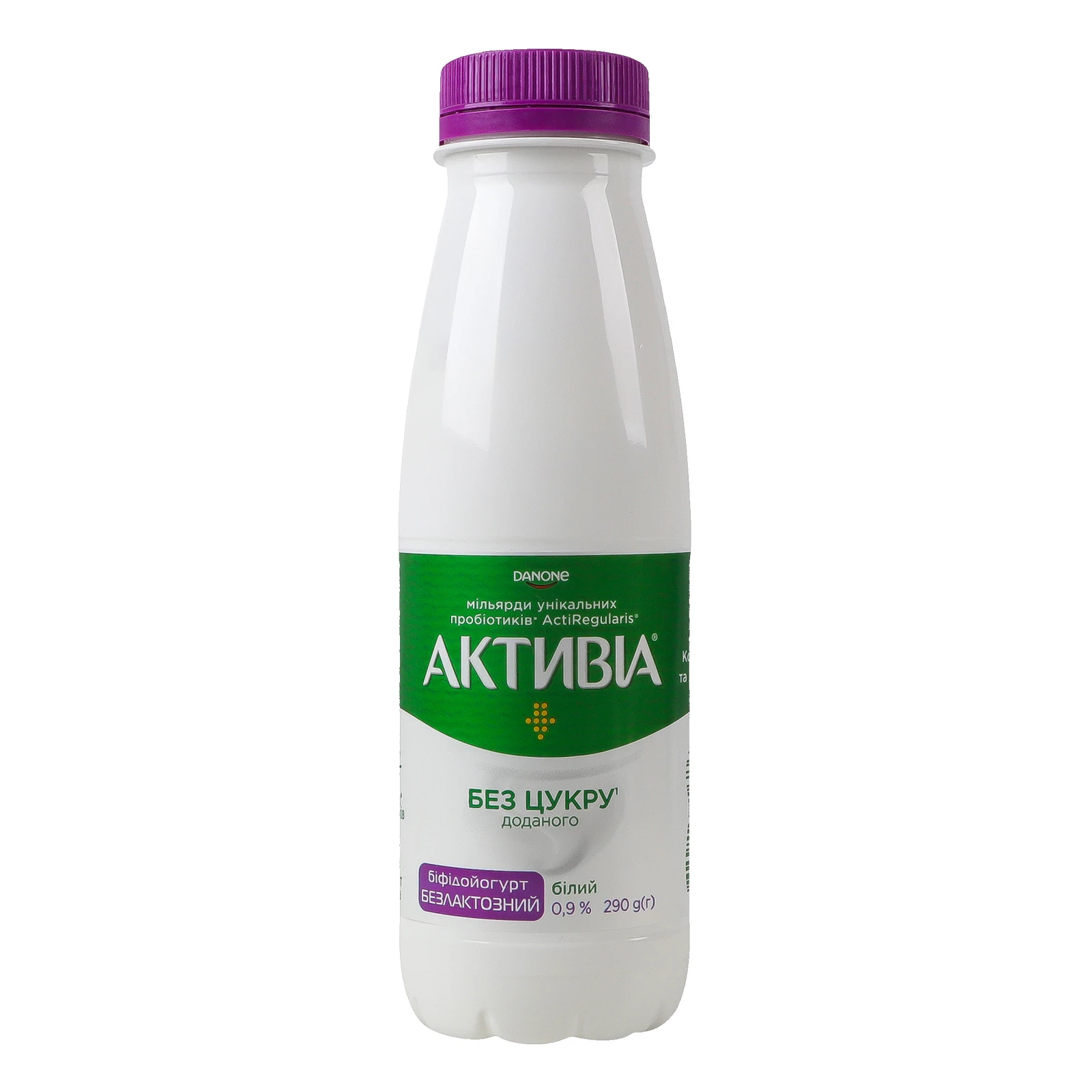 Біфідойогурт Активіа Білий безлактозний без цукру 0.9% 290г Фото №:1
