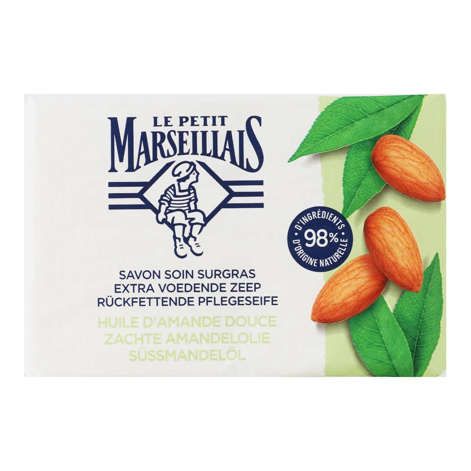 Мило Le Petit Marseillais тверде з олією солодкого мигдалю 2*100г Фото навігації №:1