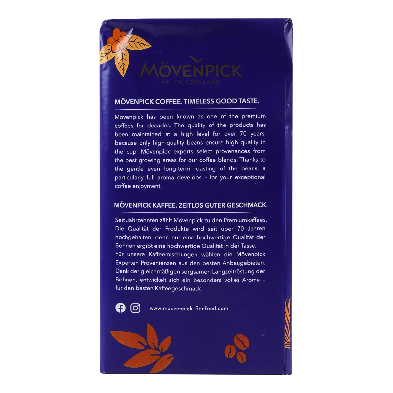 Кава Movenpick Caffe Crema натуральна смажена мелена 500г Фото №:2