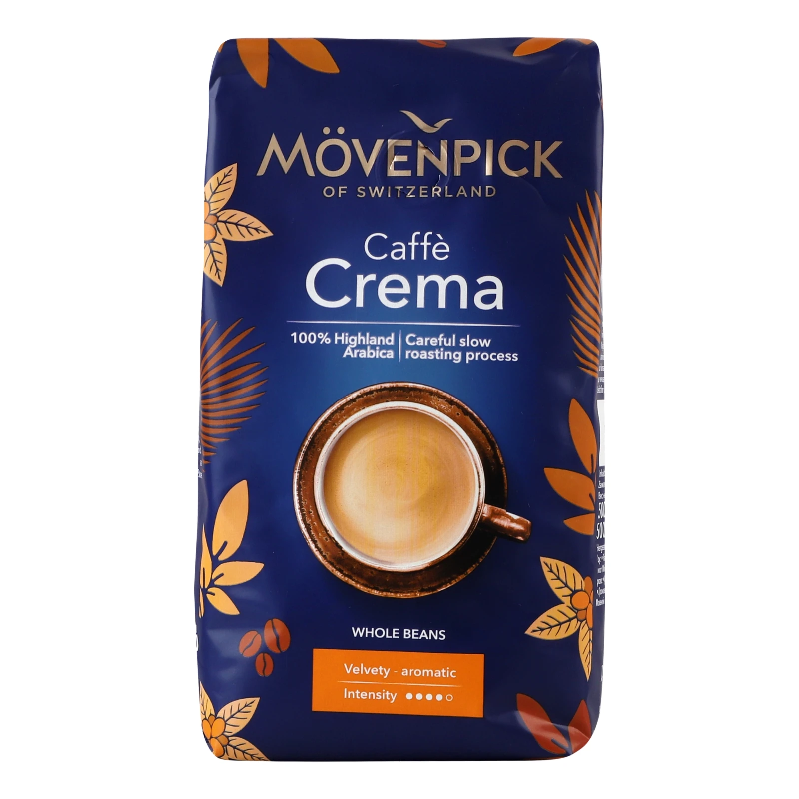 Кава Movenpick Caffe Crema смажена в зернах 500г Фото №:1