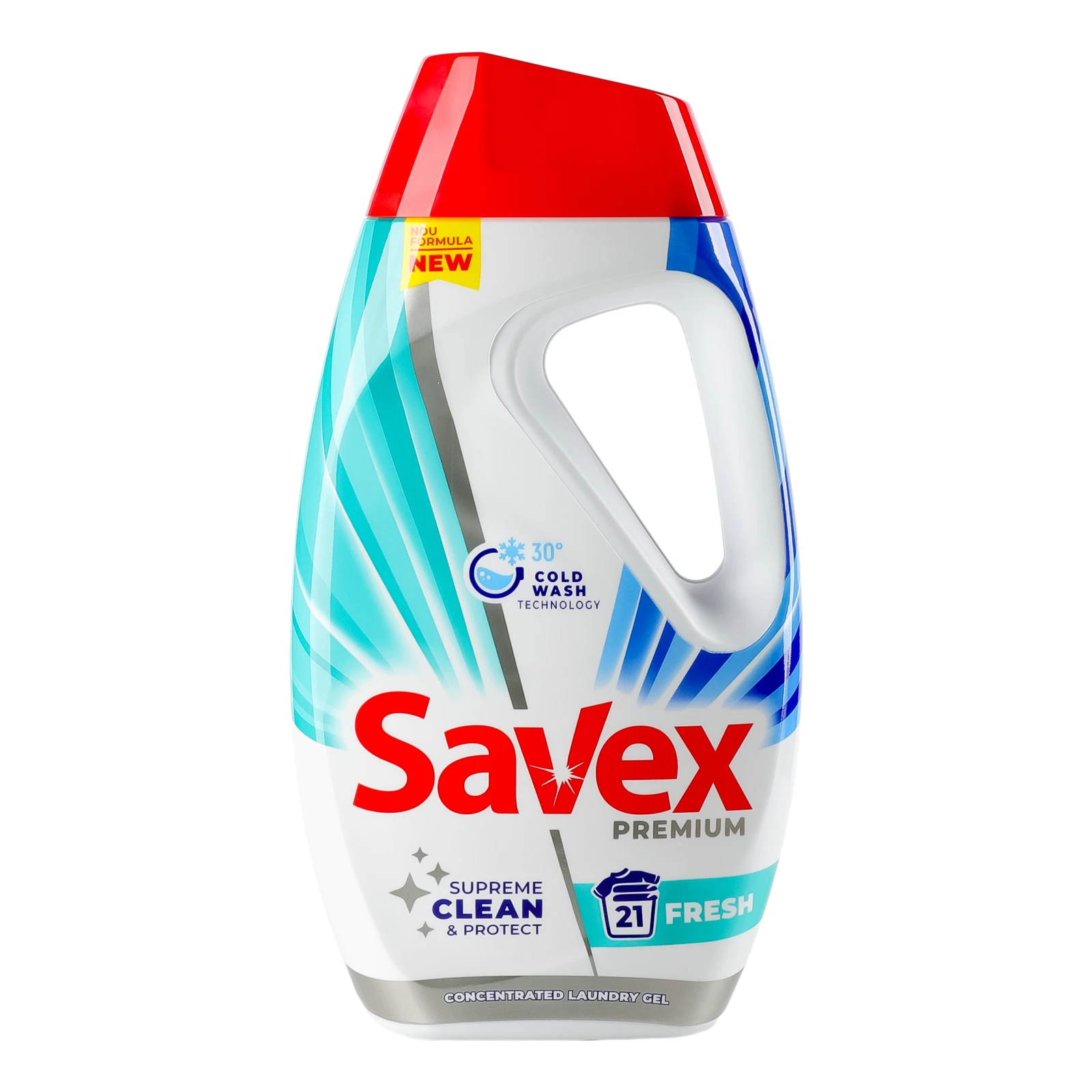 Засіб мийний Savex Premium Fresh рідкий концентрований універсальний для прання білих та кольорових тканин 0.945л Фото №:1