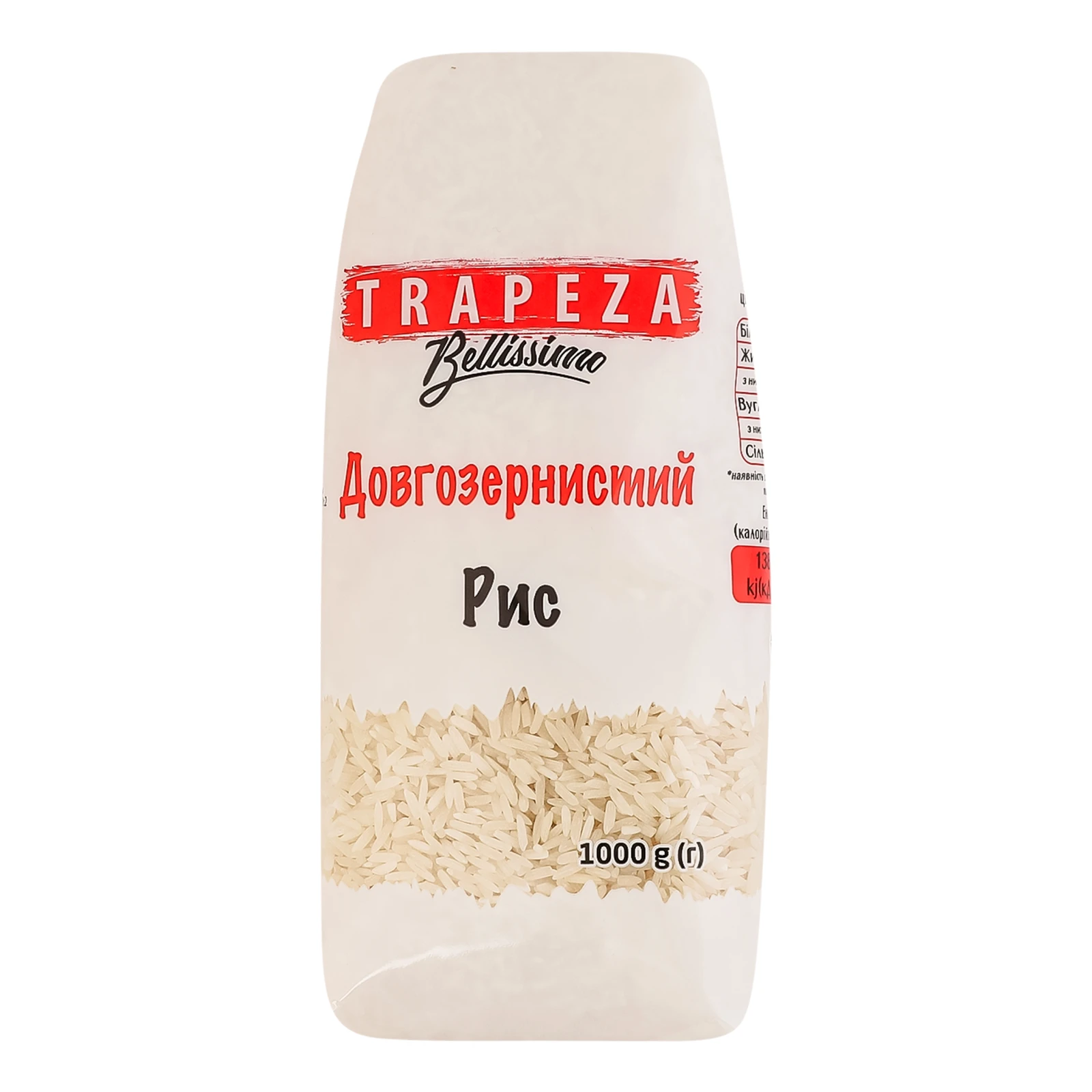 Рис Trapeza Bellissimo довгозернистий 1кг Фото №:1