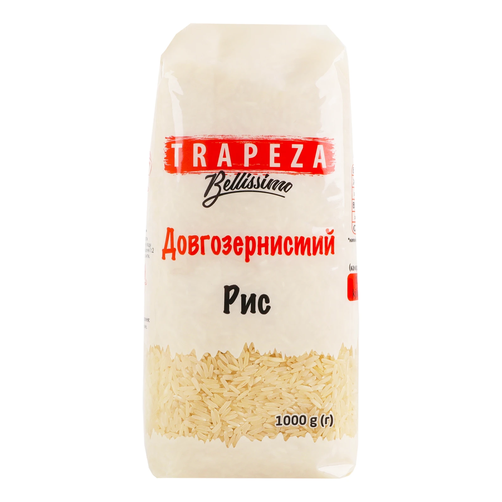 Рис Trapeza Bellissimo довгозернистий 1кг Фото навігації №:1