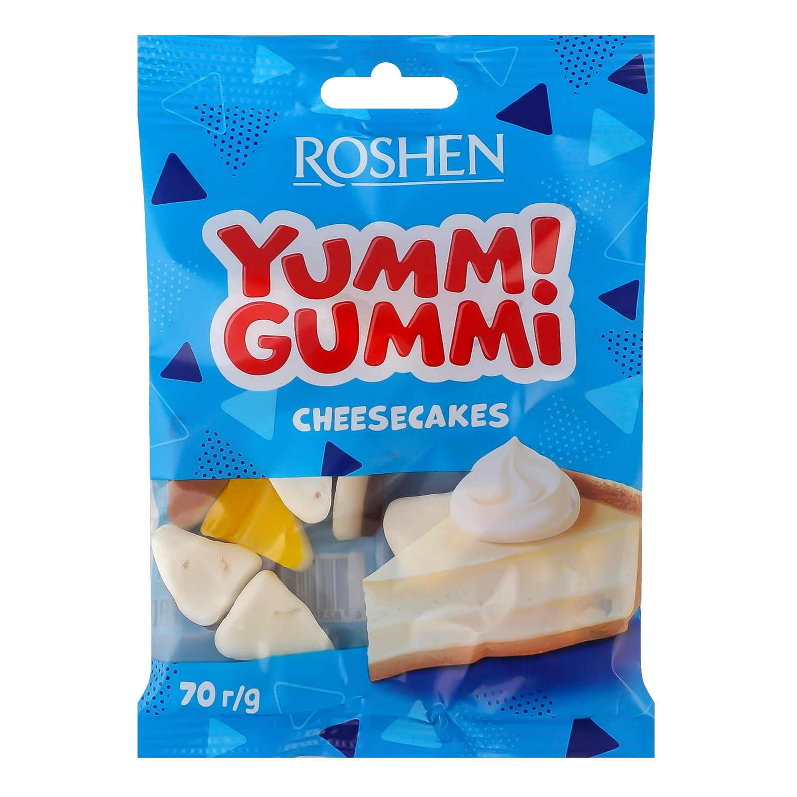 Цукерки желейні Roshen Yummi Gummi Cheesecakes 70г Фото №:1