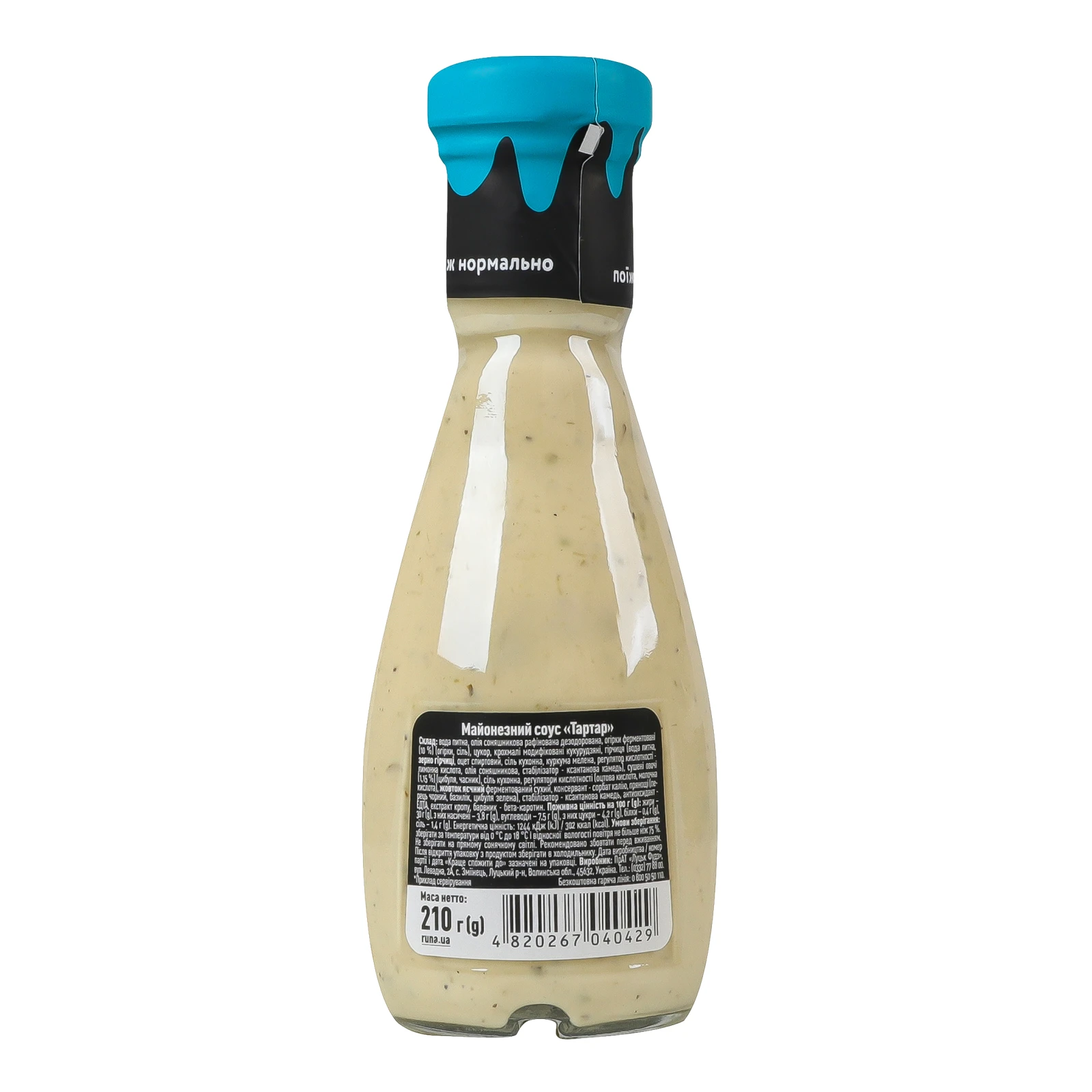 Соус майонезний Руна Тартар 210г Фото №:2
