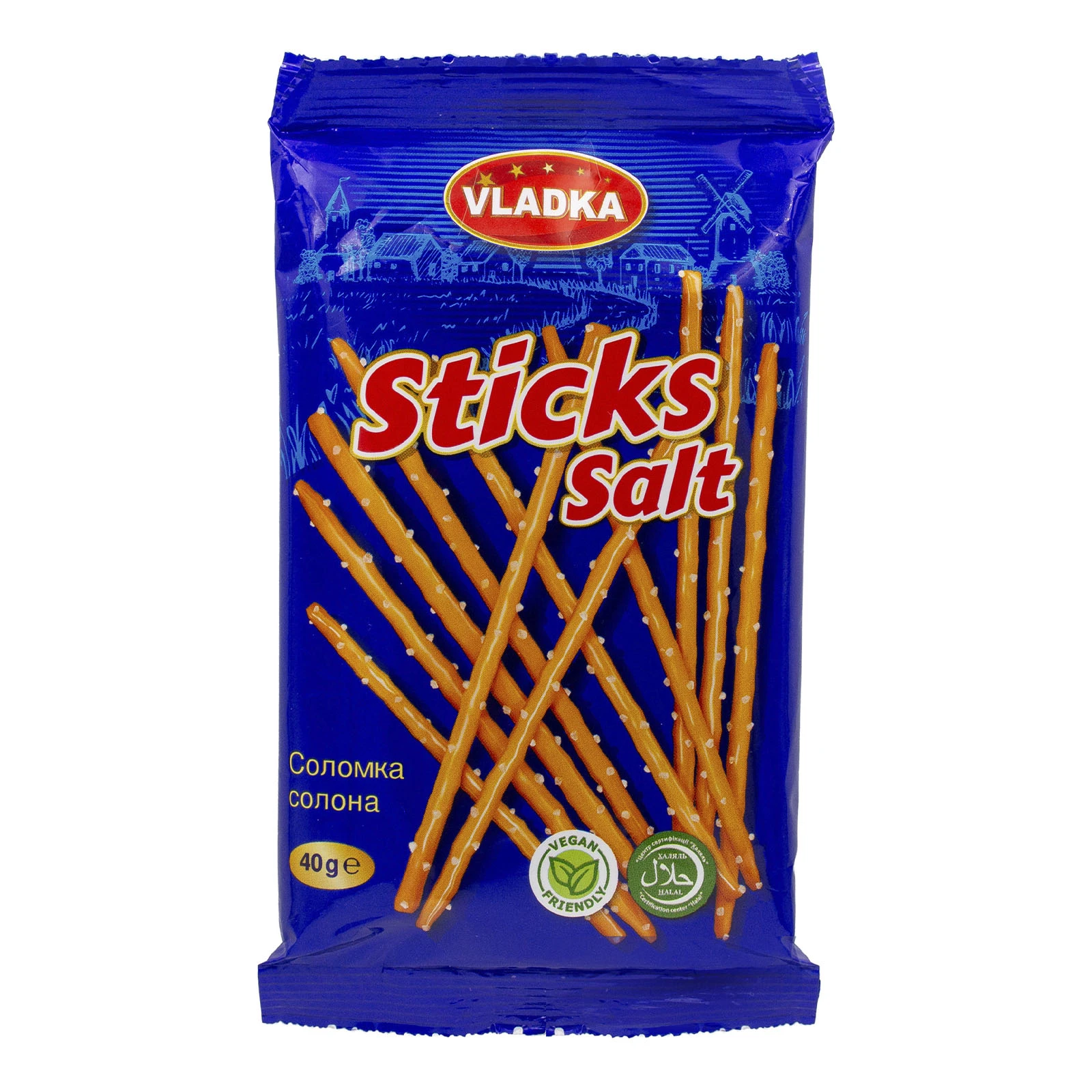 Соломка Vladka Sticks salt солона 200г Фото №:1