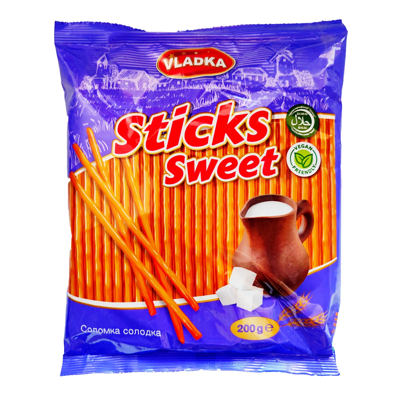 Соломка Vladka Sticks sweet солодка 200г Фото навігації №:1
