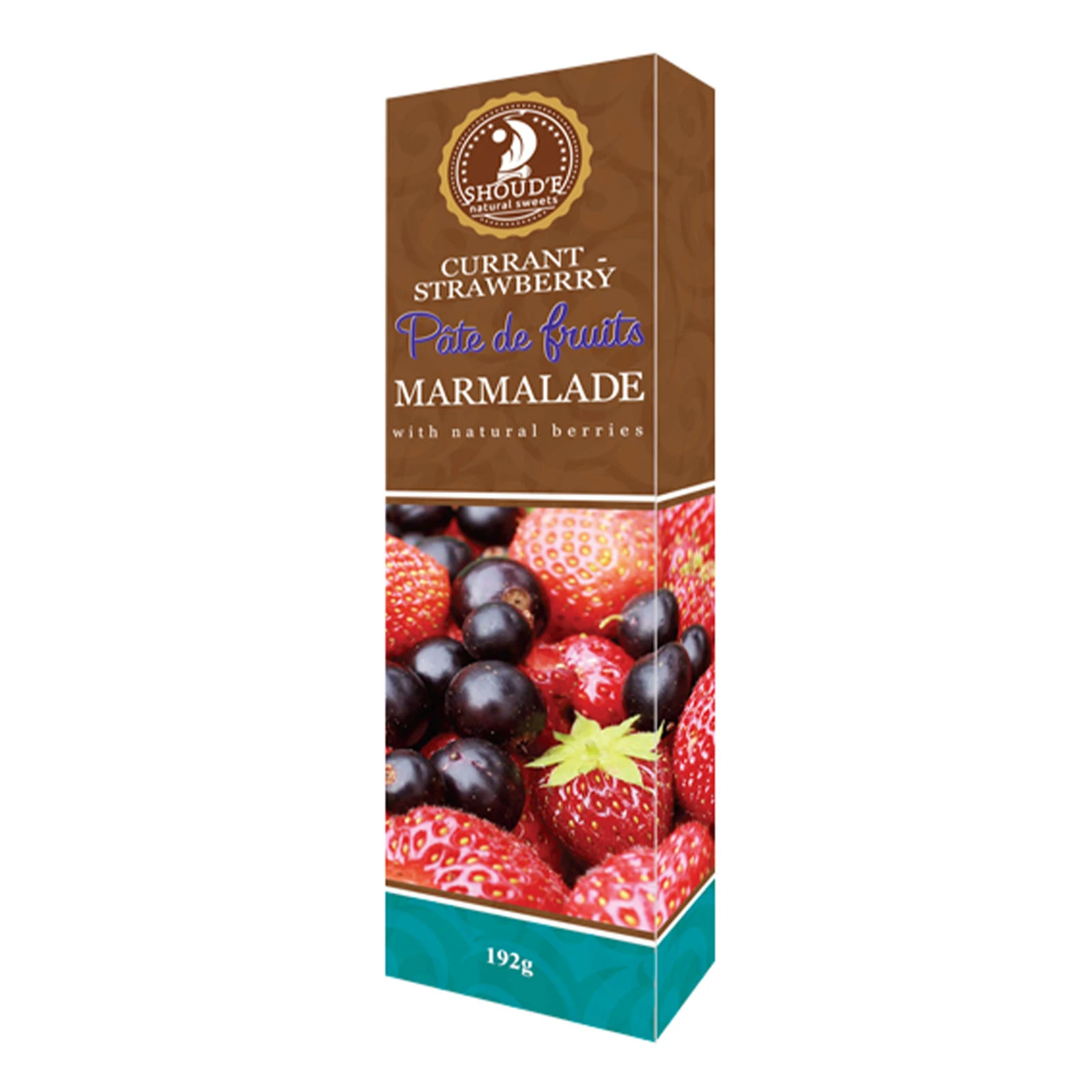 Мармелад Shoud`e 192г Pate de fruits смородина-полуниця Фото №:1