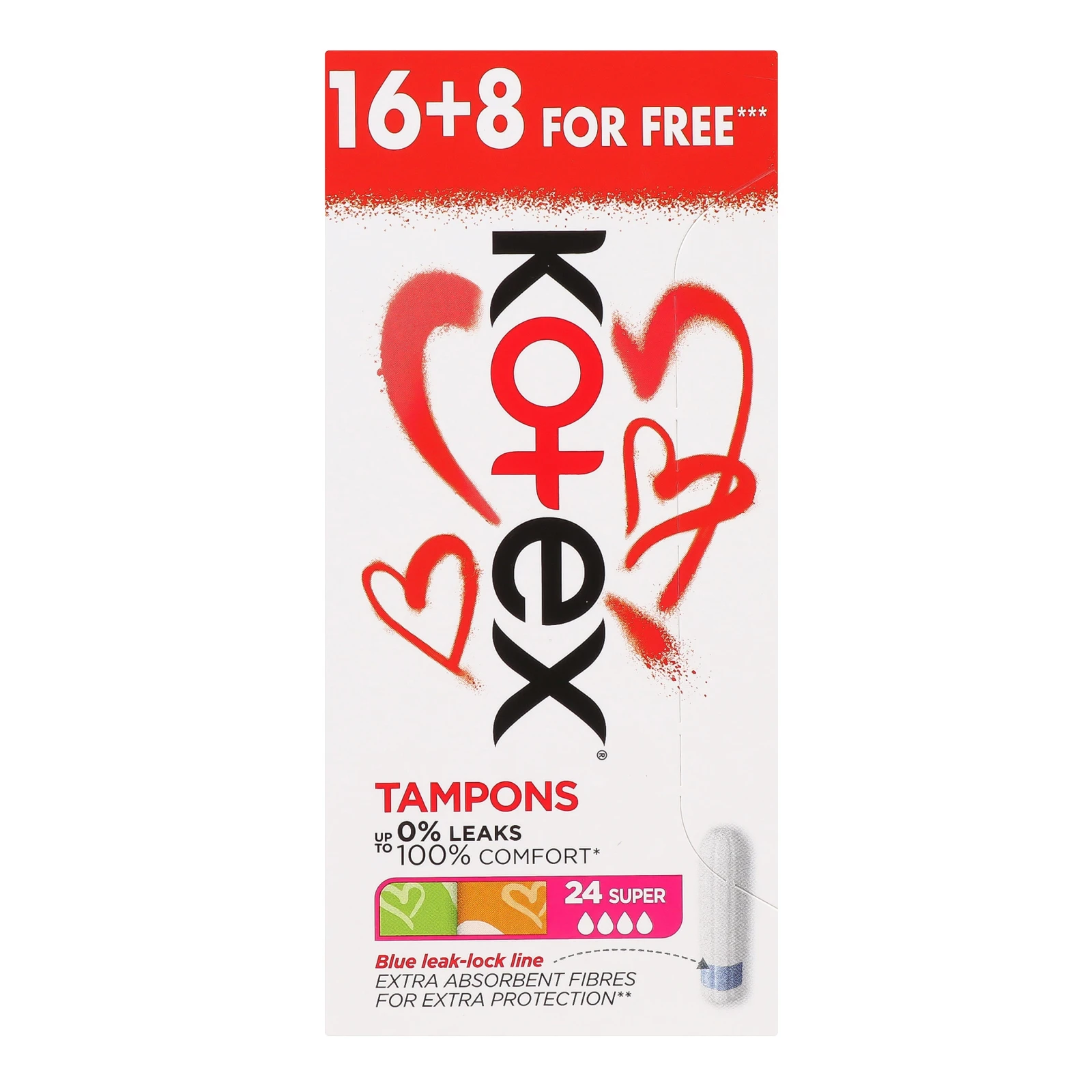Тампони Kotex 16шт Ultra Sorb Silky Cover super Фото №:1