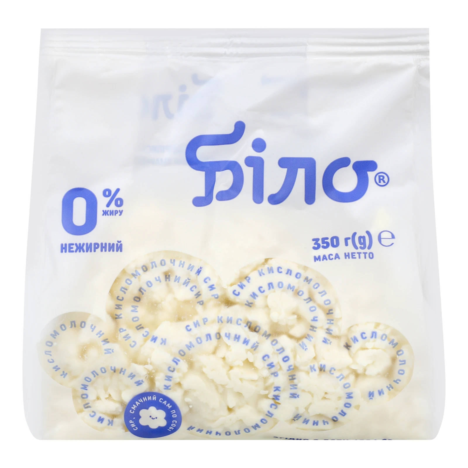 Сир кисломолочний Біло нежирний	 0% 350г