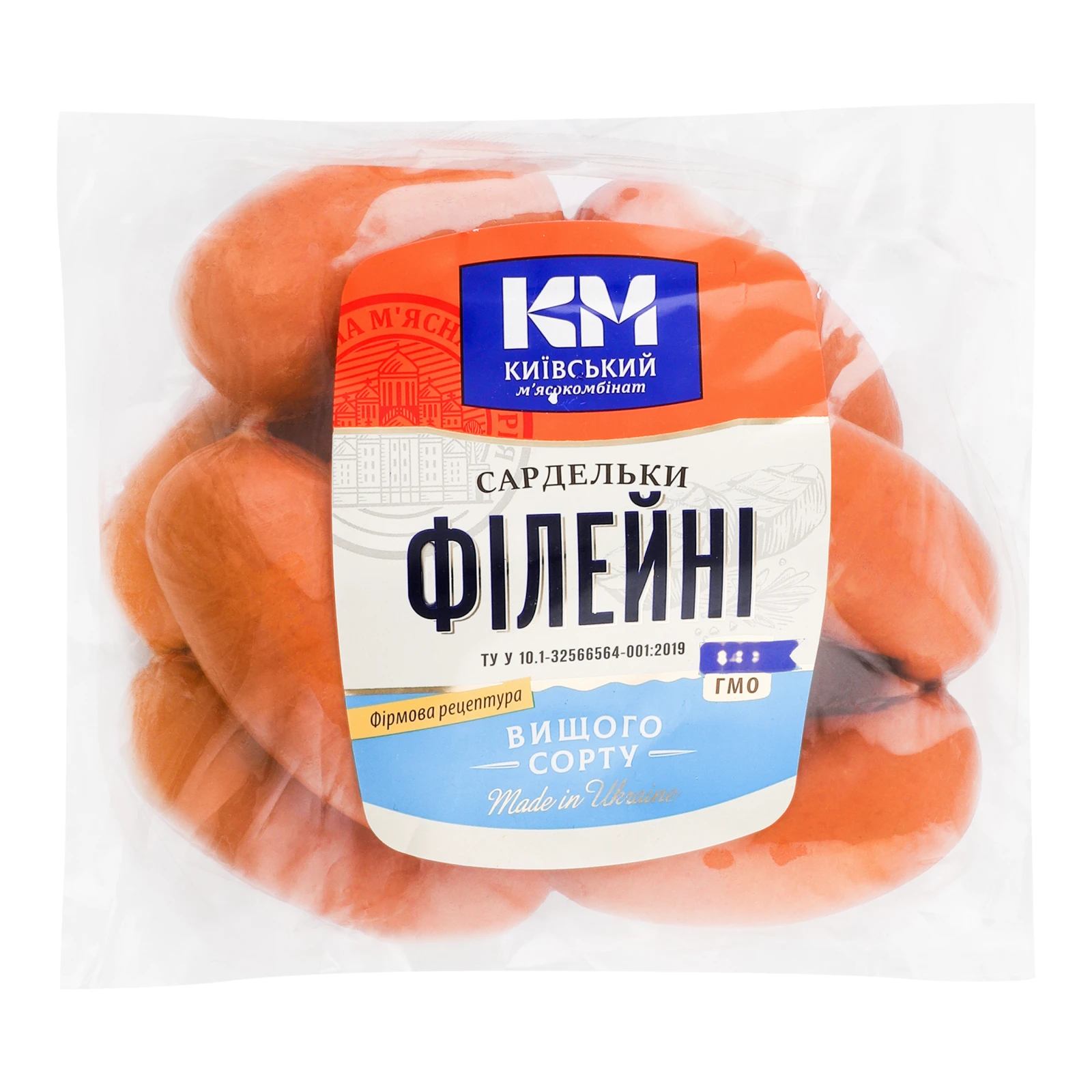 Сардельки Київський м'ясокомбінат Філейні вищий сорт Фото №:1