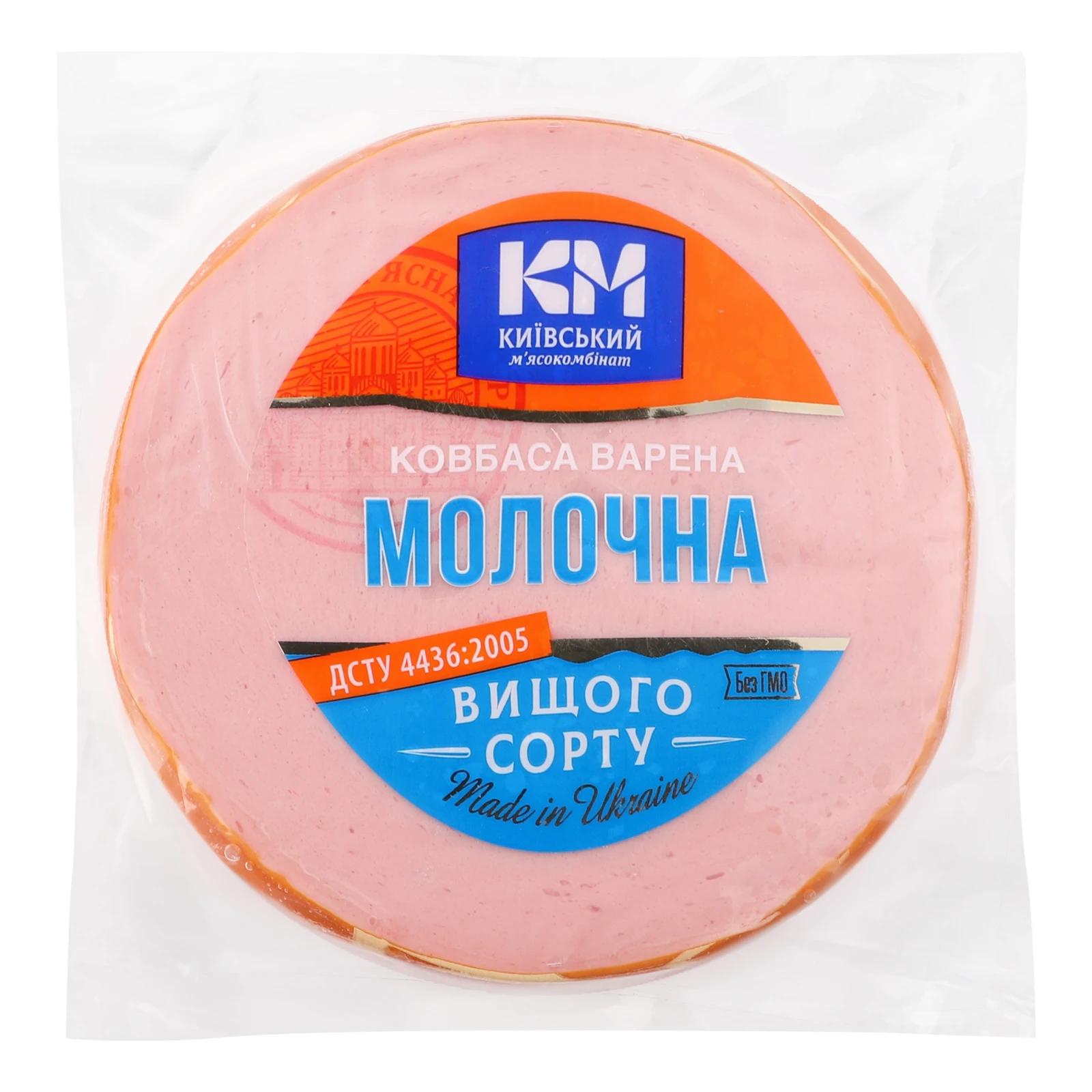 Ковбаса Київський м'ясокомбінат Молочна варена вищий сорт