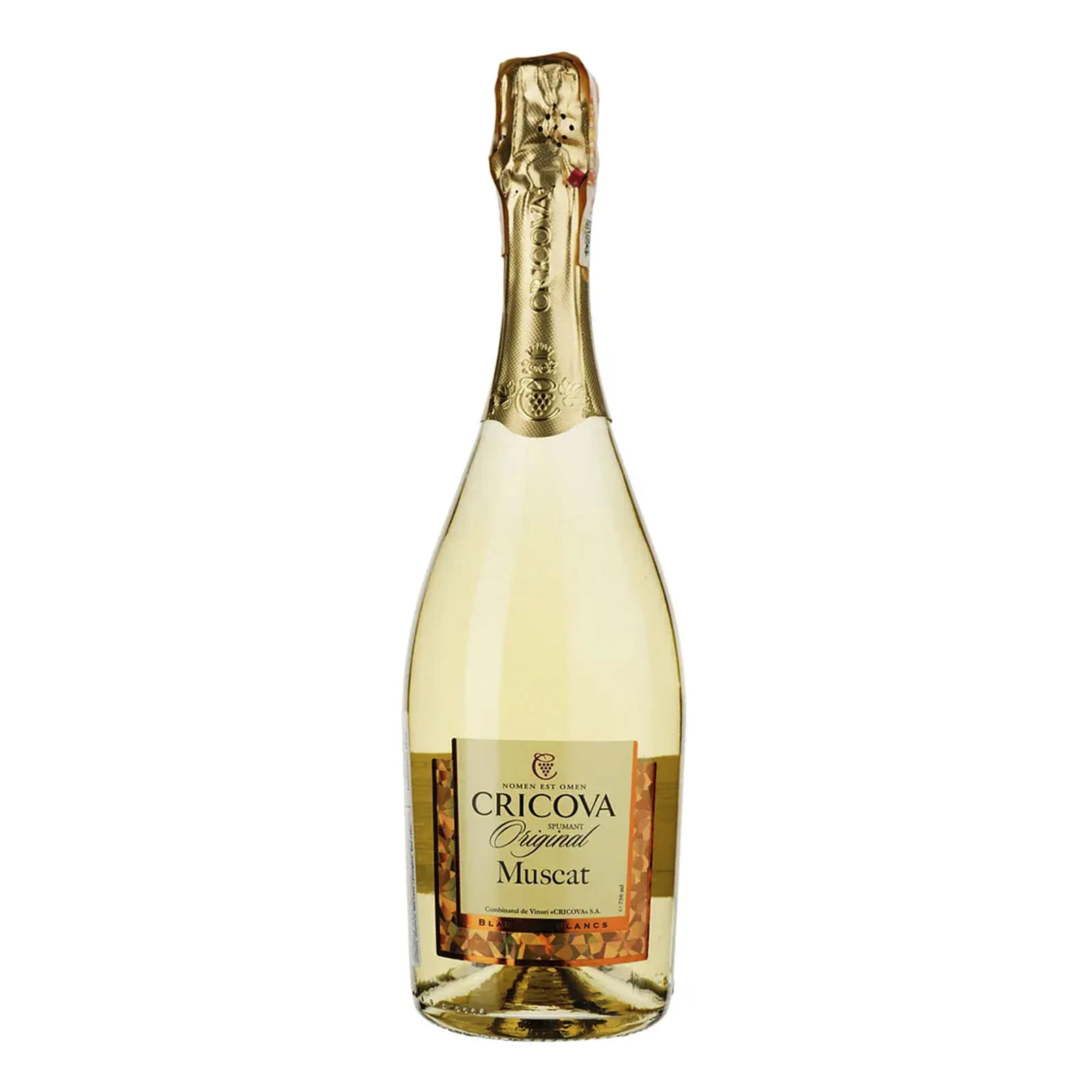 Вино ігристе Cricova 0,75л 12,5% Muscat біле н/сухе Фото навігації №:1