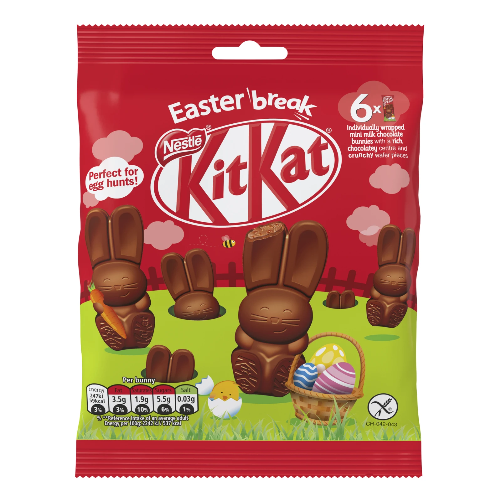 Шоколад Kit Kat 66г набір фігурок Easter break Кролики молочний з начинкою Фото №:1