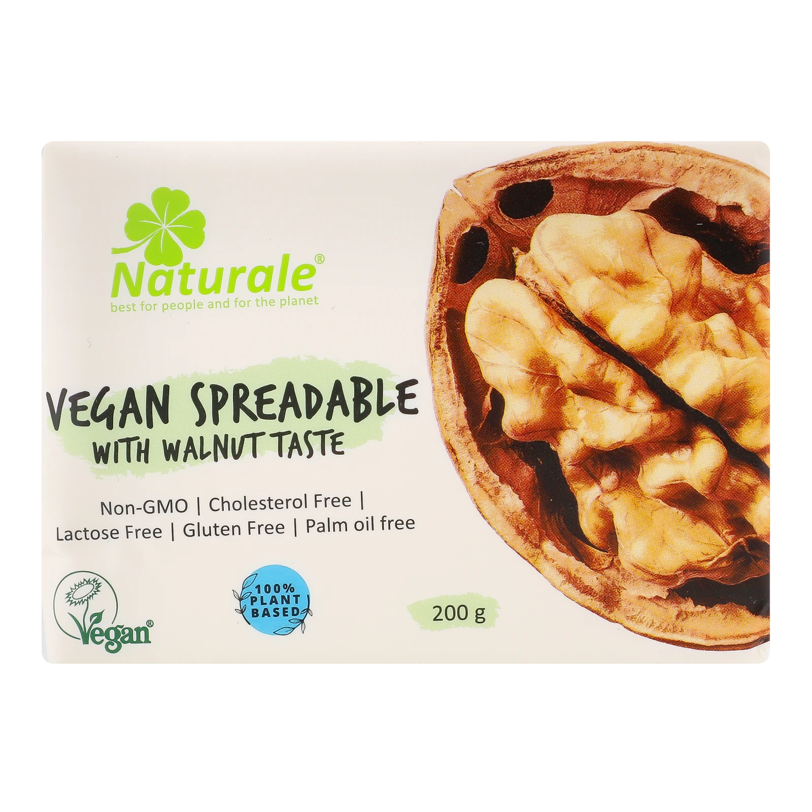 Суміш рослинних жирів Naturale веганська зі смаком волоського горіха 75% 200г Фото №:1