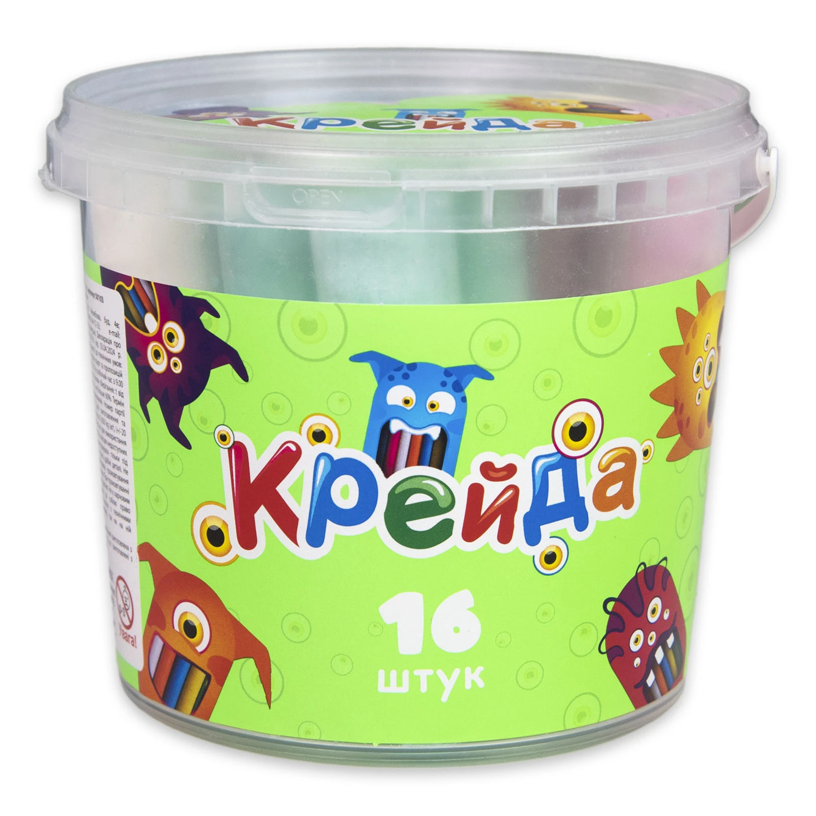 Крейда Strateg велика кругла 50103 16шт Фото №:1