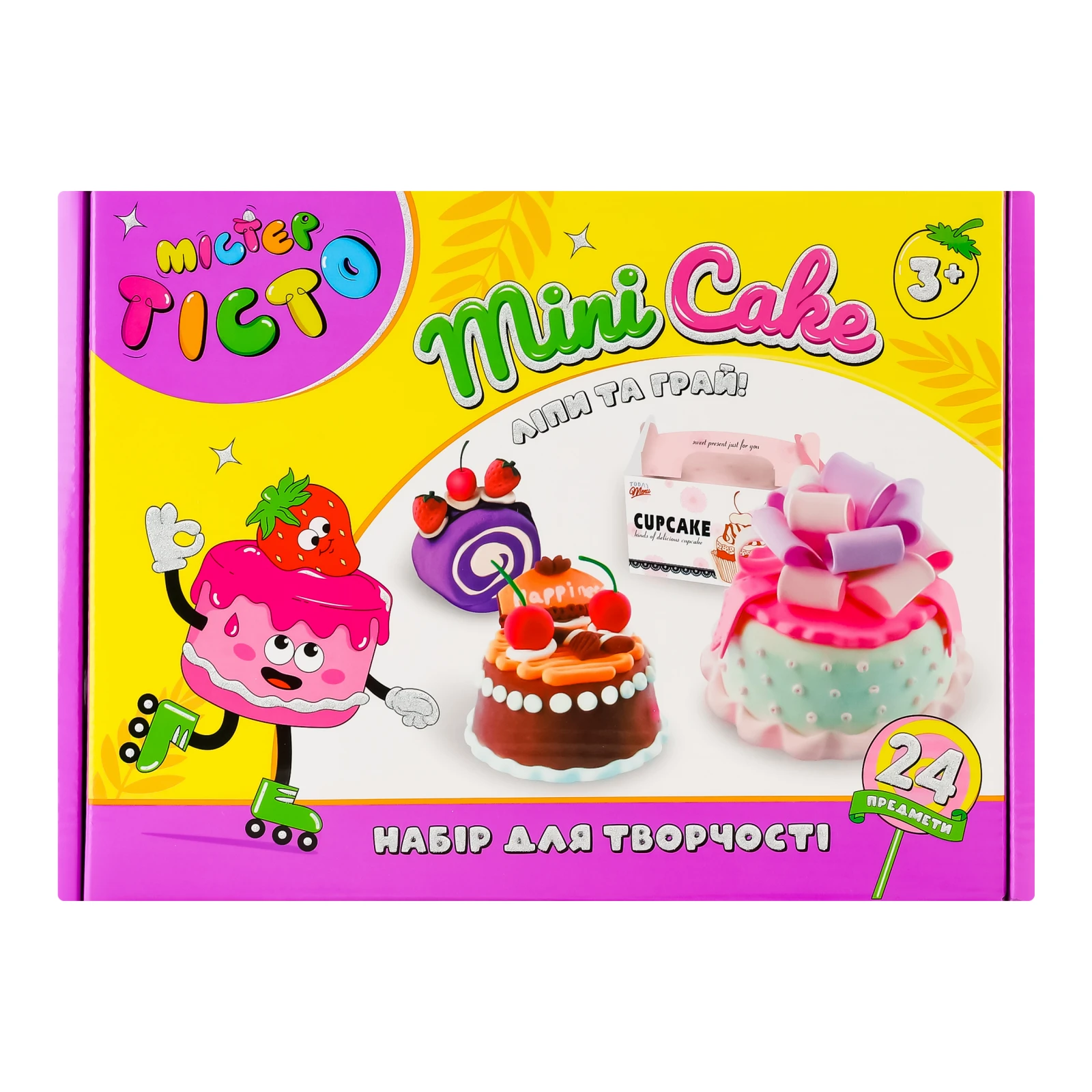 Набір для творчості Strateg Містер Тісто Mini Cake №41007 для дітей від 3-х років 1шт Фото №:1