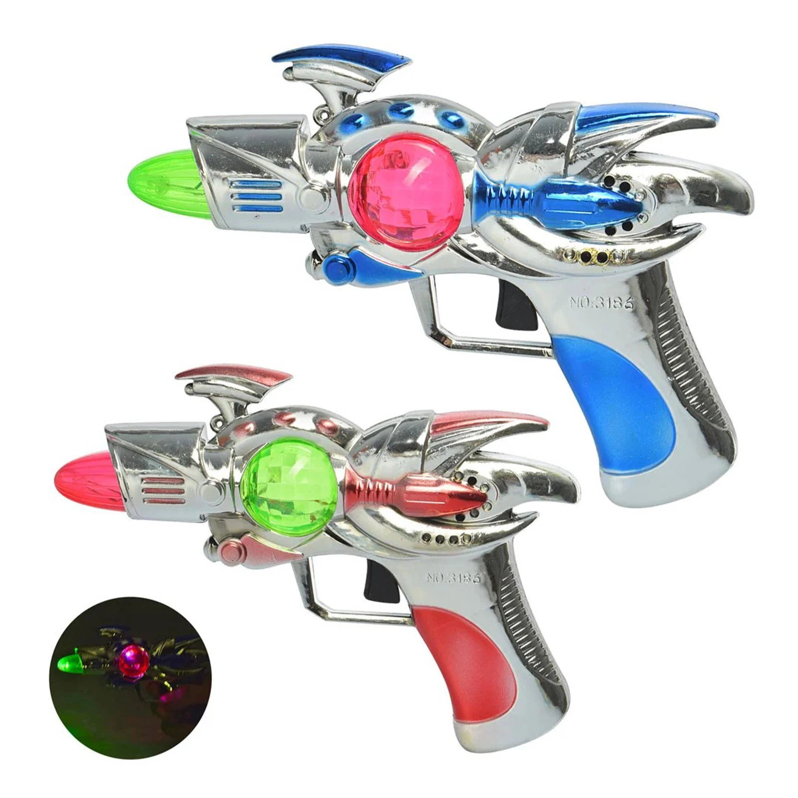 Іграшка-пістолет музика, світло 3186 2кольори Фото №:1