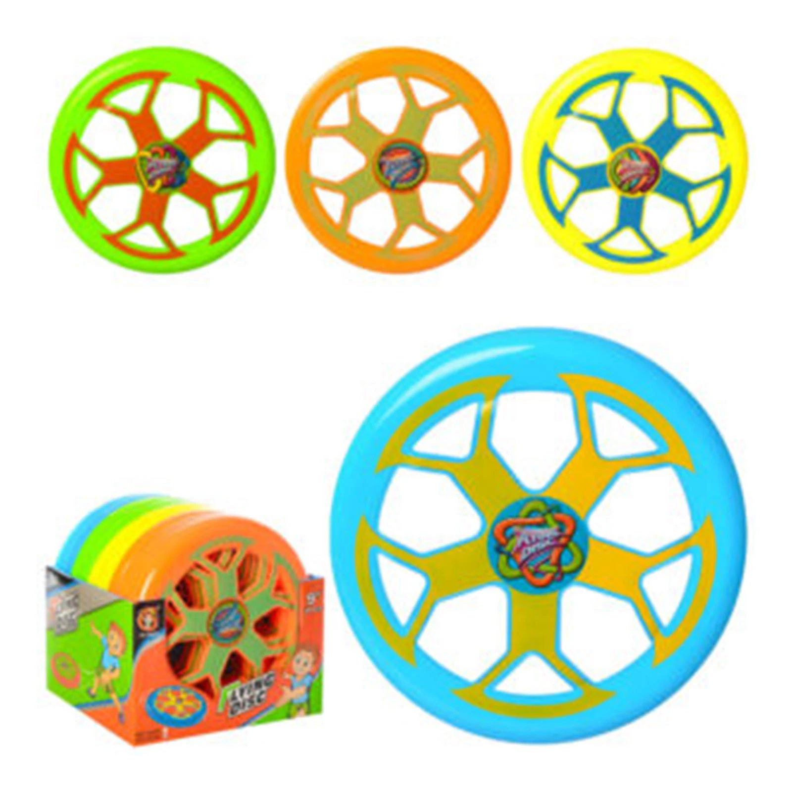 Літаюча тарілка 23см MR 0102 4кольори Фото №:1