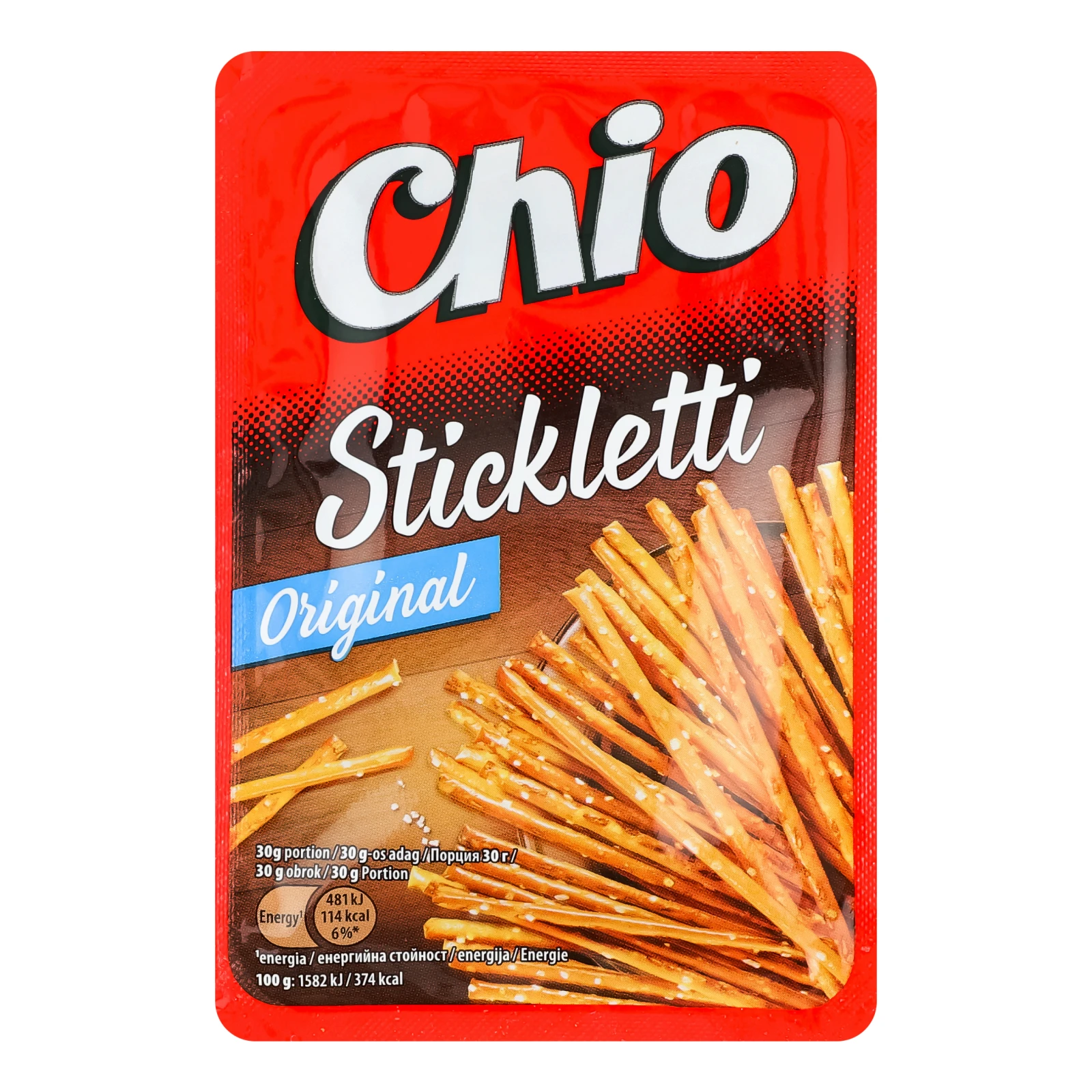 Соломка Chio Original Stickletti солона 125г Фото навігації №:1