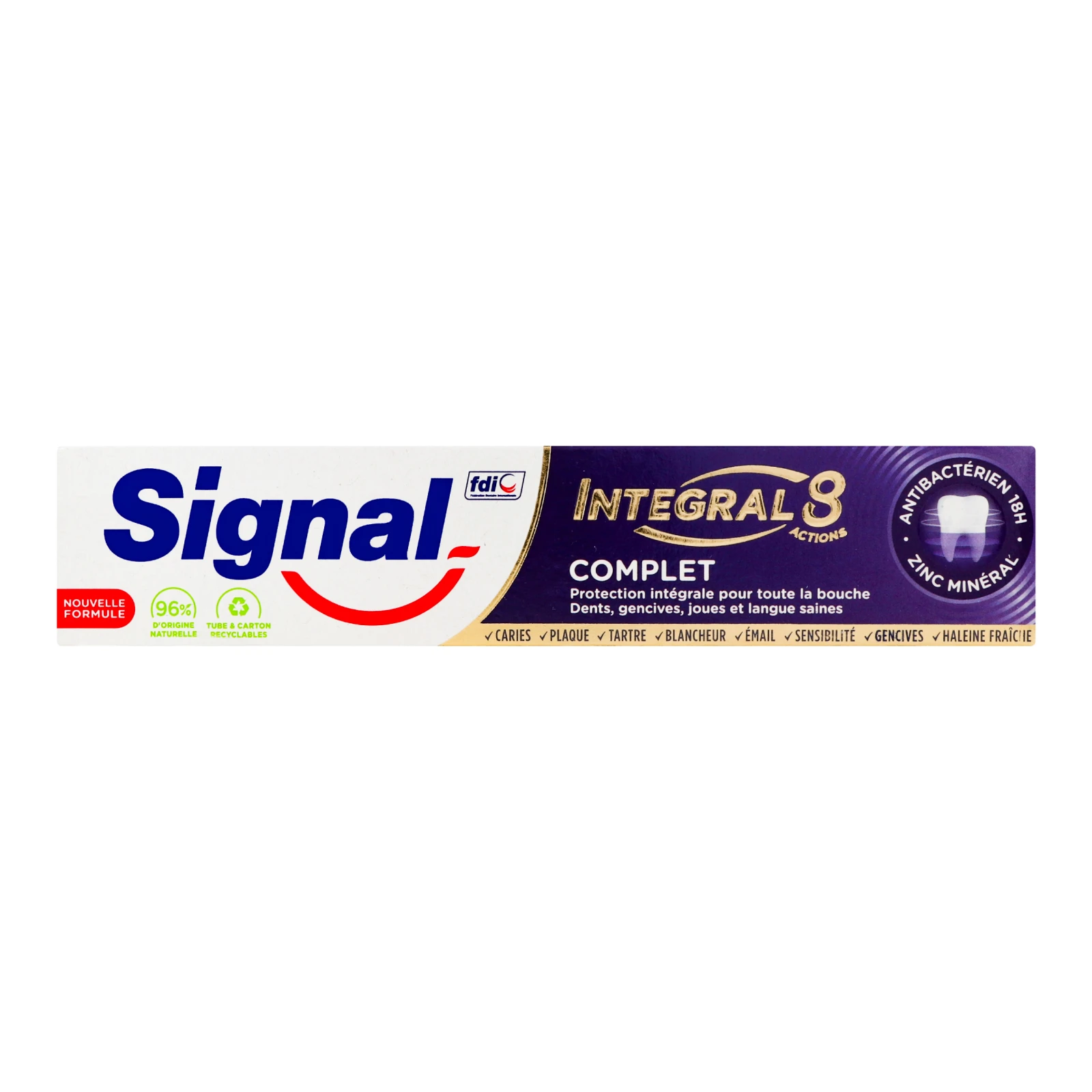 *Зубна паста Signal 75мл Integral 8 Комплексний догляд Фото навігації №:1