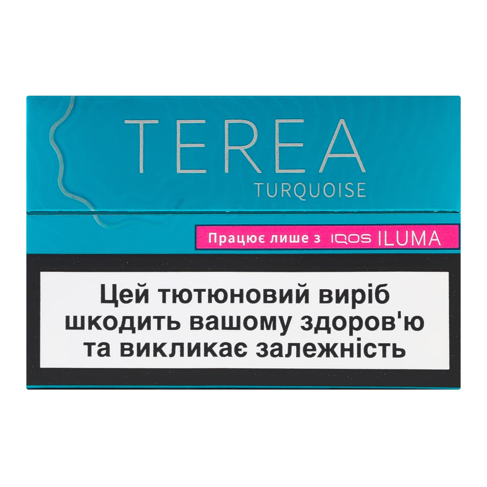 Виріб тютюновмісний Terea Turquoise для електричного нагрівання з фільтром 20шт/уп Фото №:1