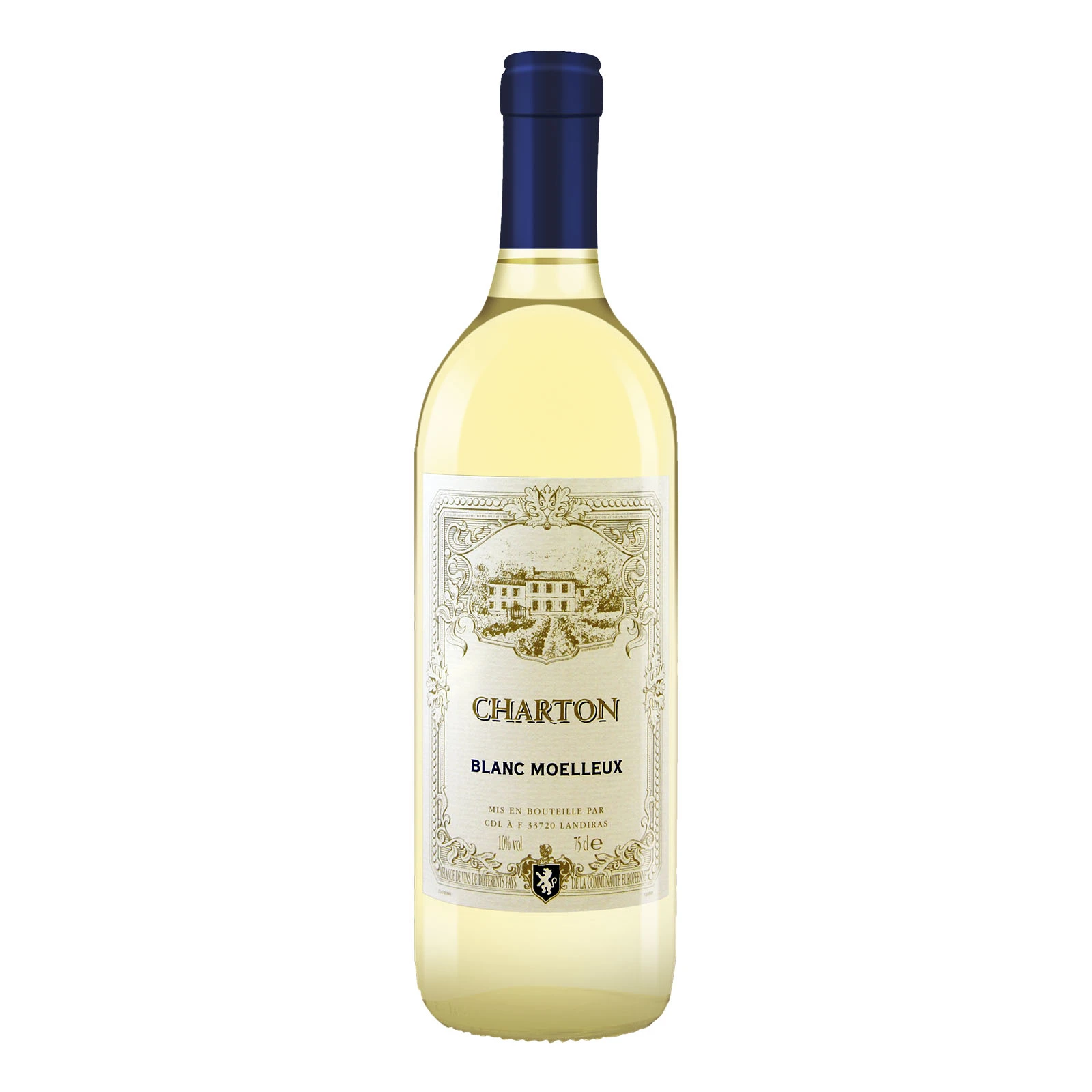 Вино Charton Blanc Moelleux біле напівсолодке 10% 0.75л