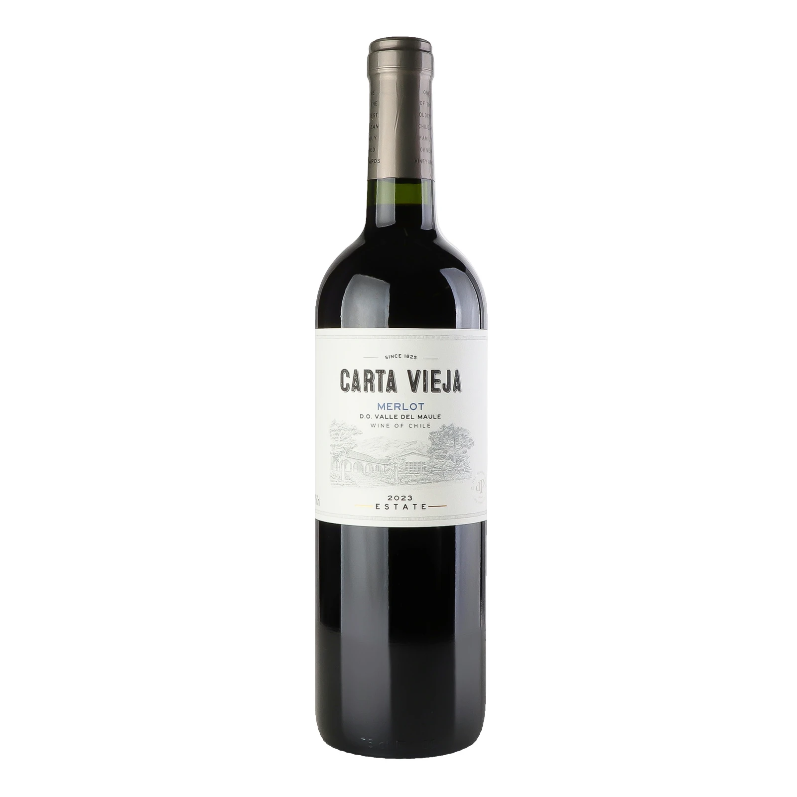 Вино Carta Vieja Merlot червоне сухе 13.5% 0.75л Фото №:1