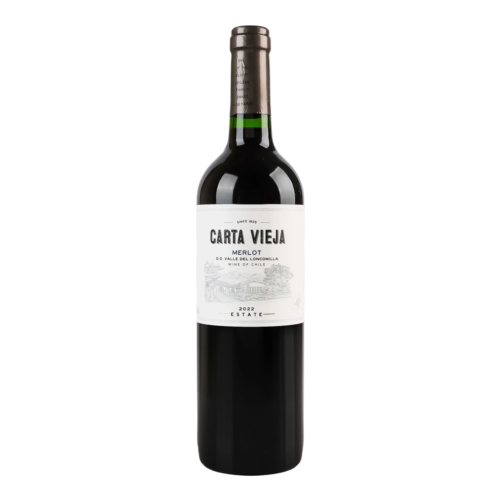 Вино Carta Vieja Merlot червоне сухе 13.5% 0.75л Фото №:1