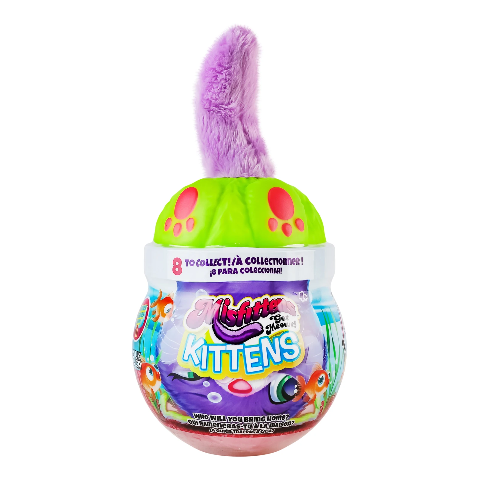 Іграшка м'яка Misfittens Кошеня у акваріумі №03945(W1) для дітей від 4-х років в асортименті 1шт Фото №:1