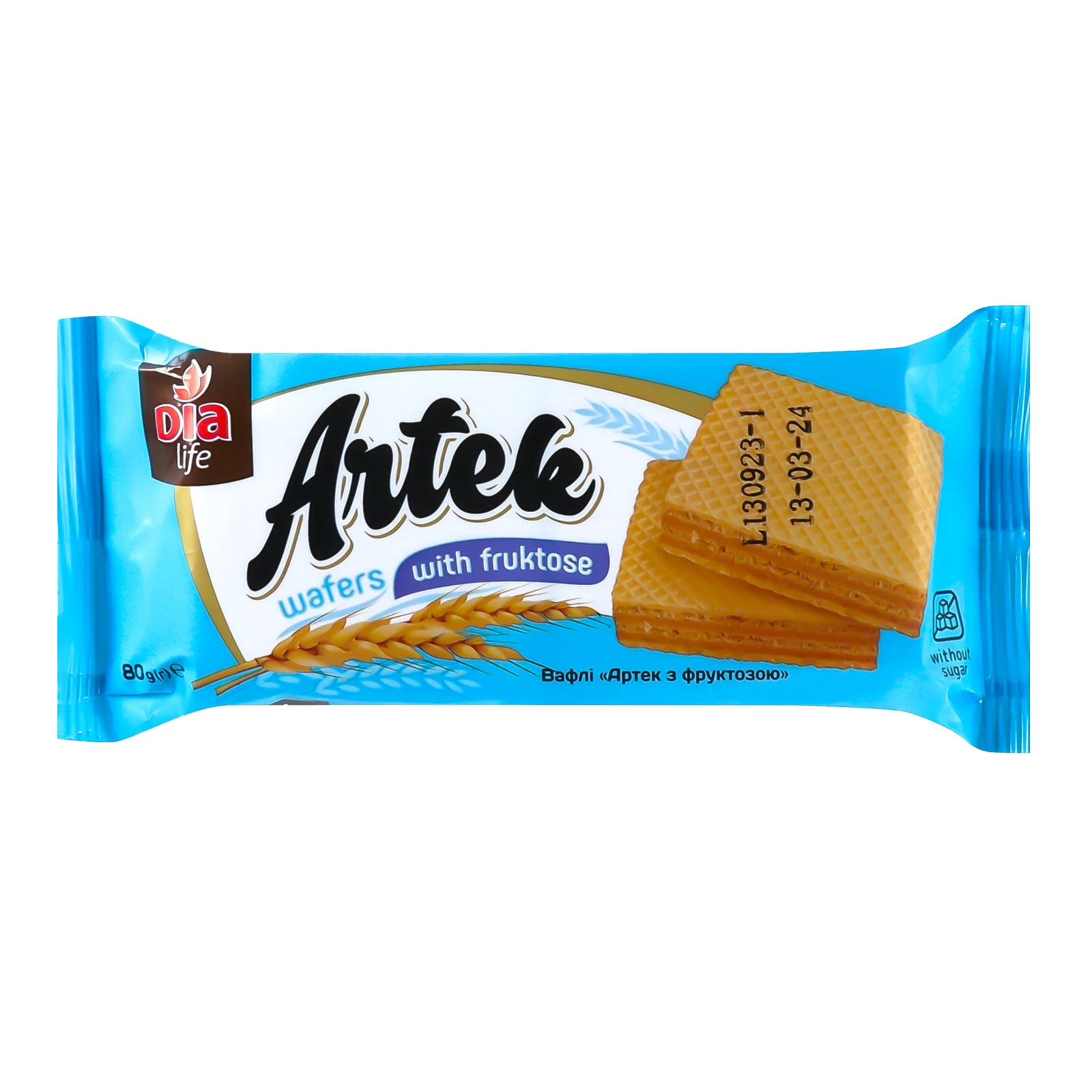 Вафлі Dialife 80г Артек з фруктозою Фото №:1