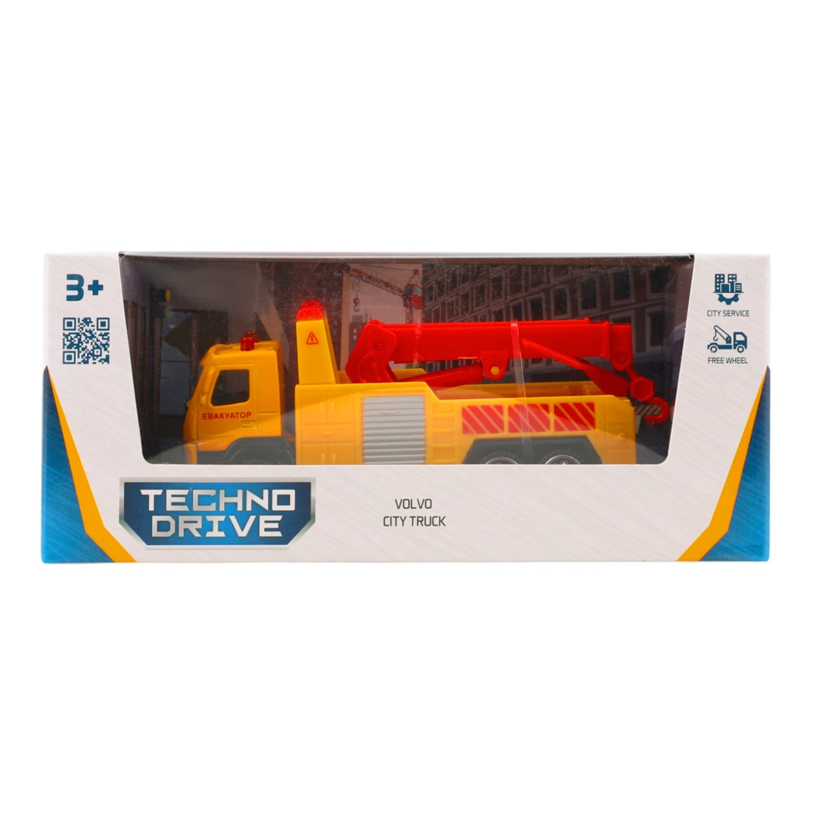 Автомодель TechnoDrive Volvo City Truck Евакуатор №250303 для дітей від 3-х років 1шт Фото №:1