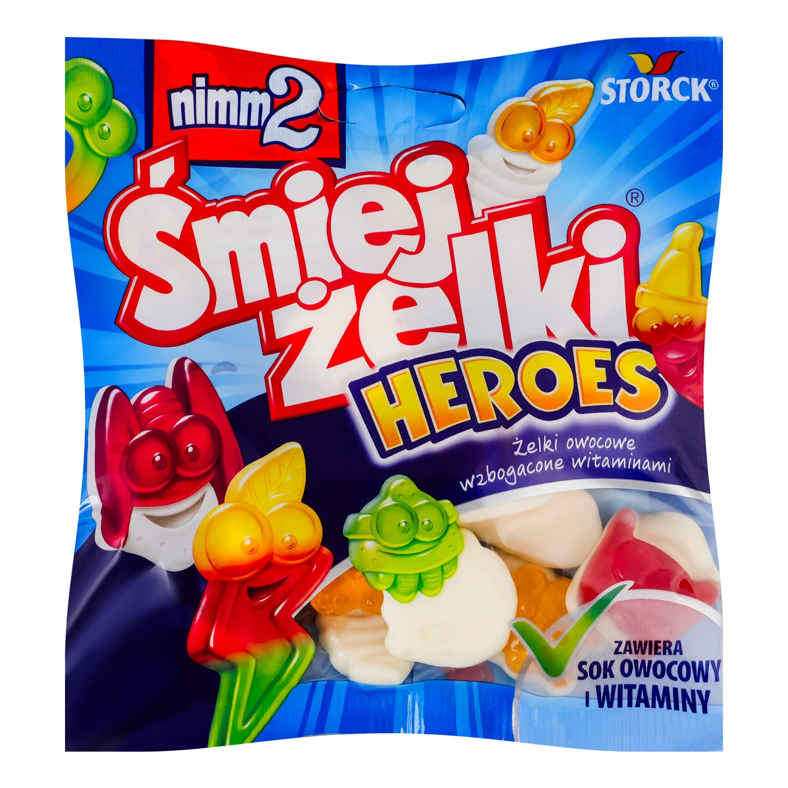 Мармелад жувальний Nimm2 збагачений вітамінами Герої 90г Фото №:1