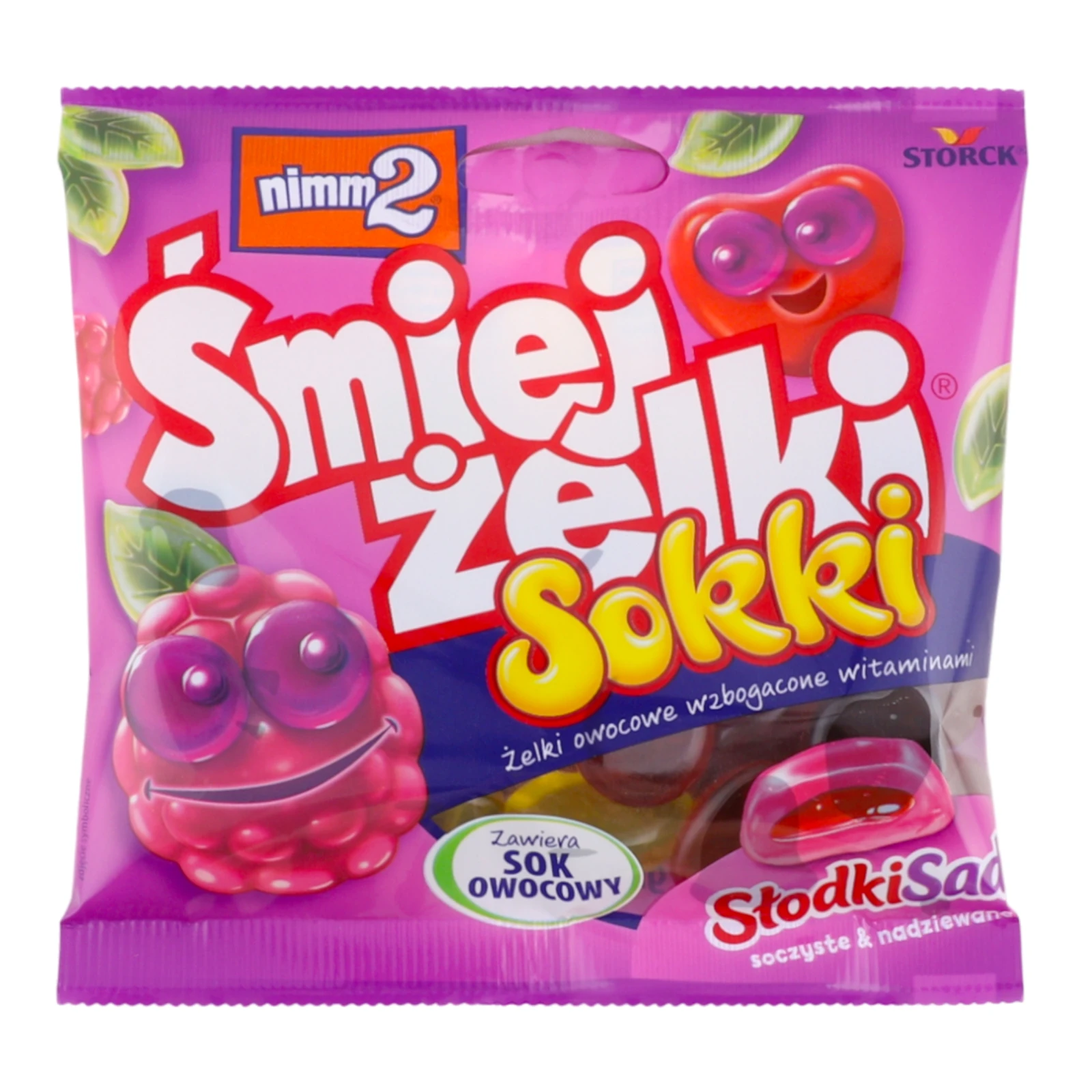 Мармелад жувальний Nimm2 збагачений вітамінами Соки Солодкий сад 90г Фото №:1