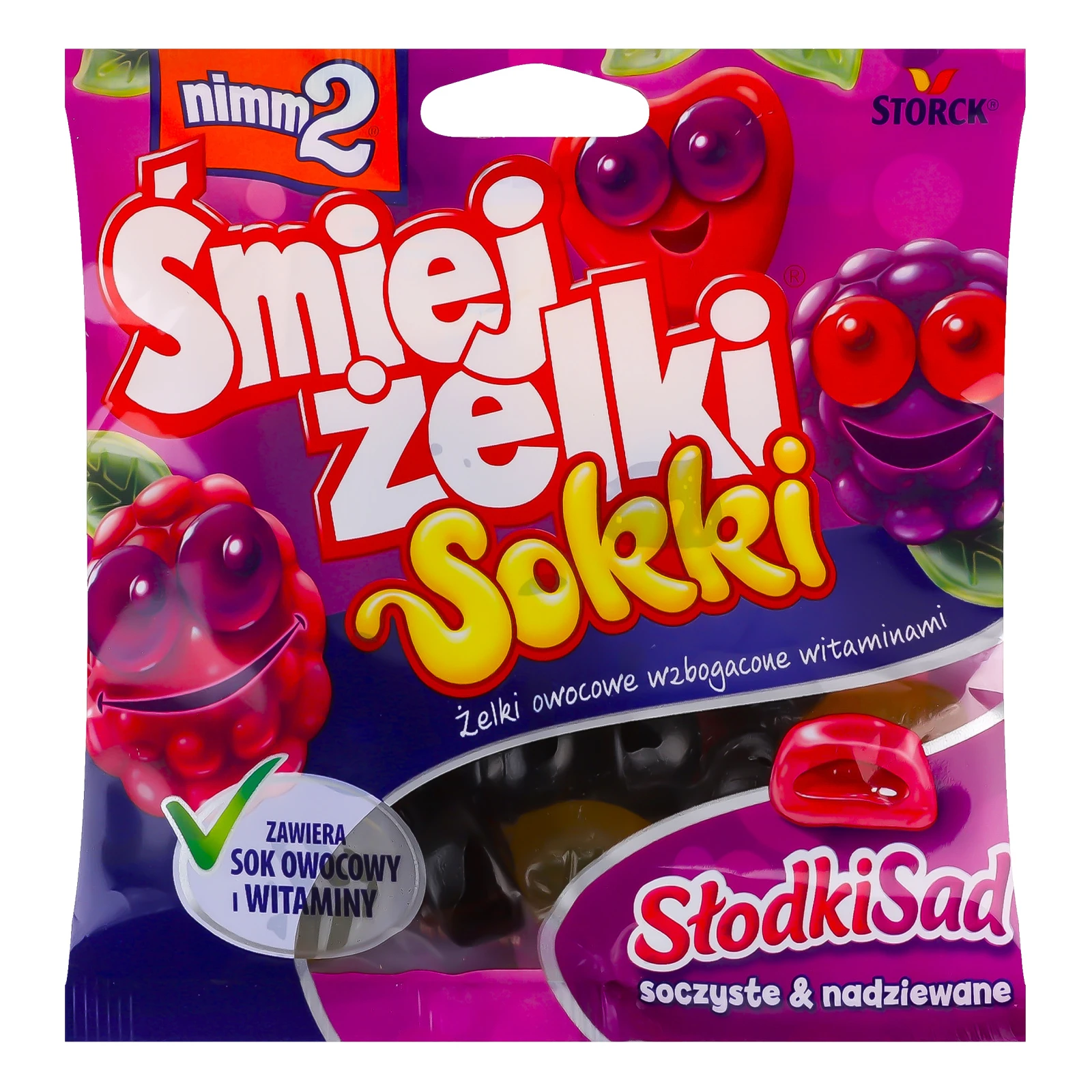 Мармелад Nimm2 Соки Солодкий сад жувальний збагачений вітамінами 90г Фото №:1