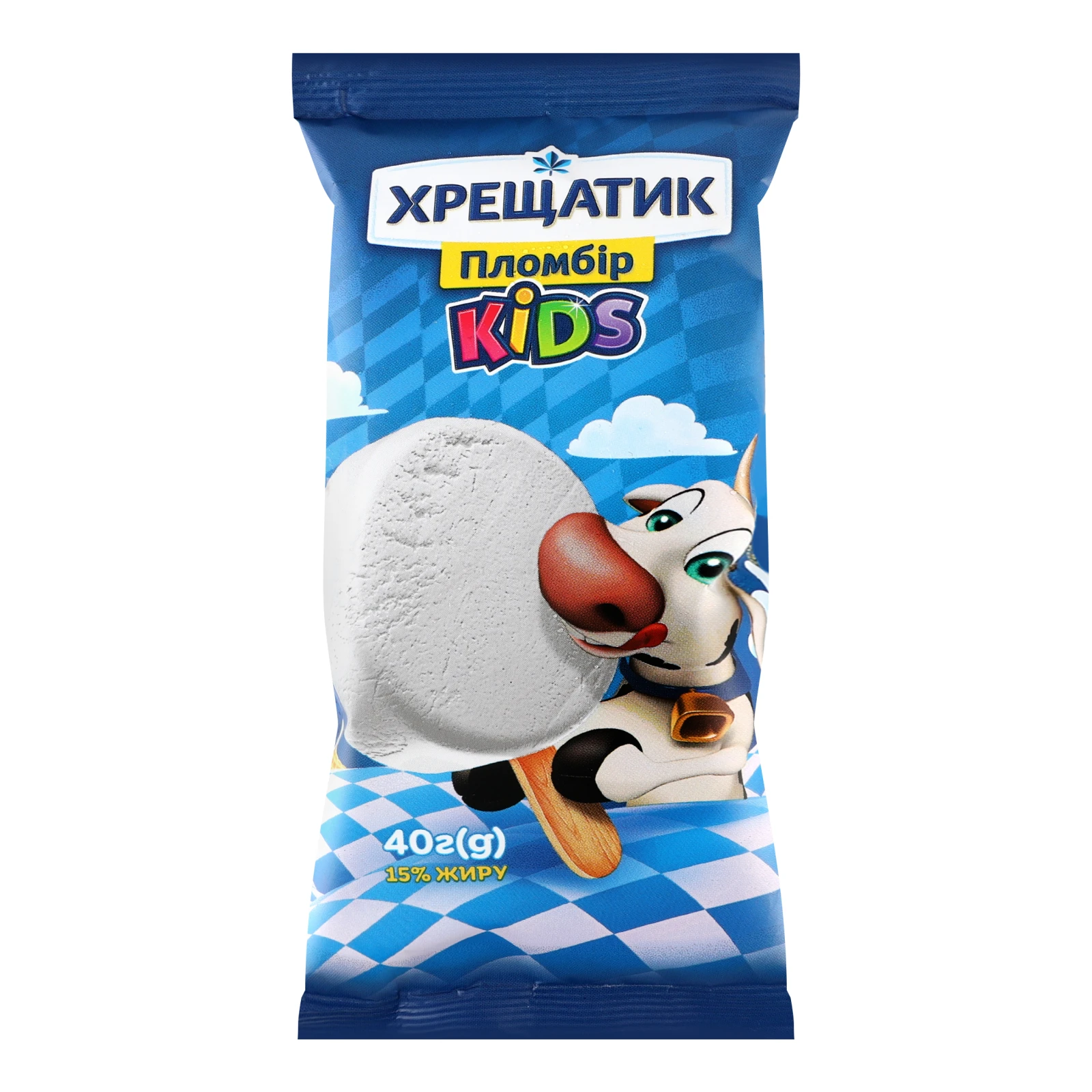 Морозиво Хрещатик Kids пломбір 15% 40г Фото №:1