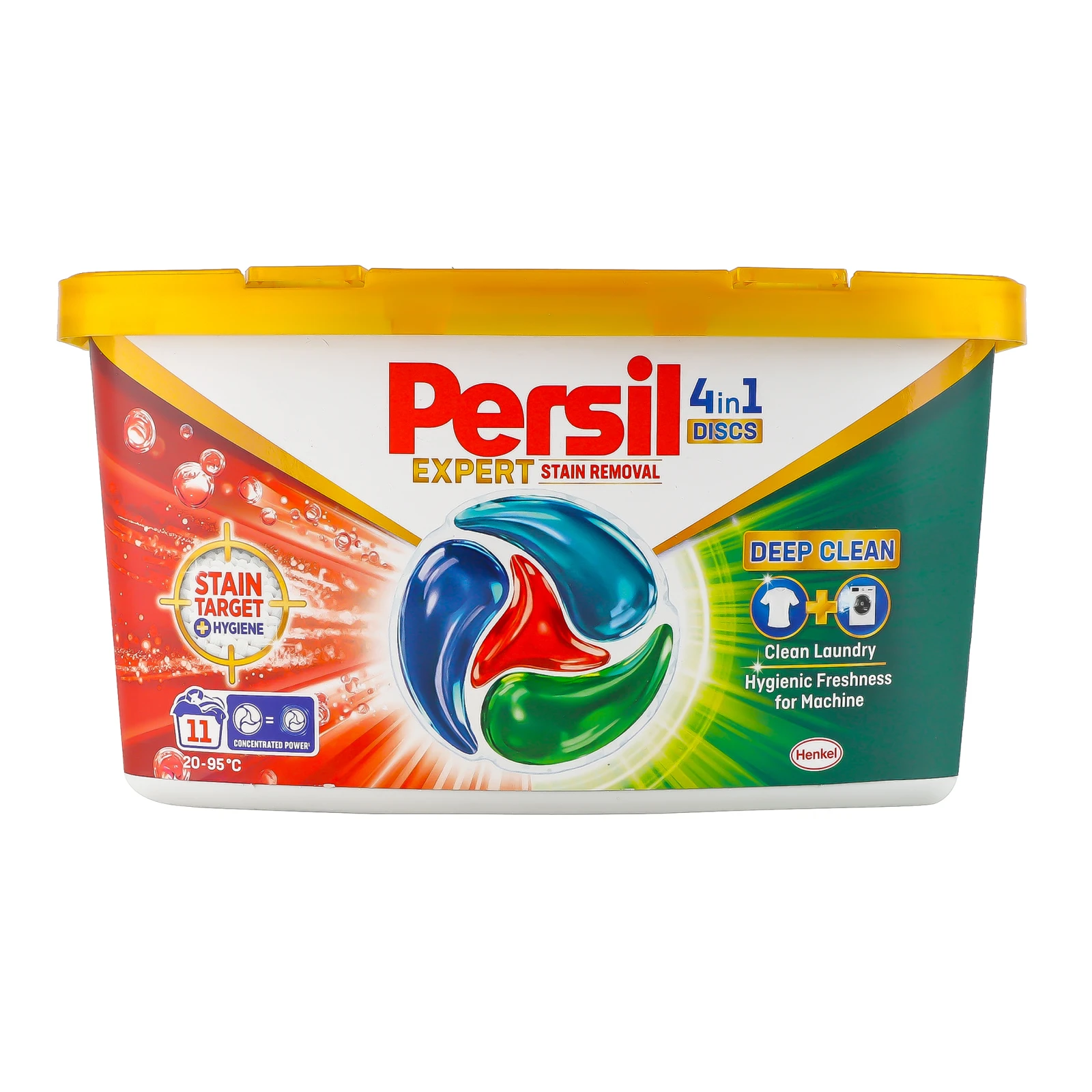 Засіб миючий Persil Deep Clean Discs Expert Stain Removal 4in1 для прання 22*17г/уп Фото навігації №:1